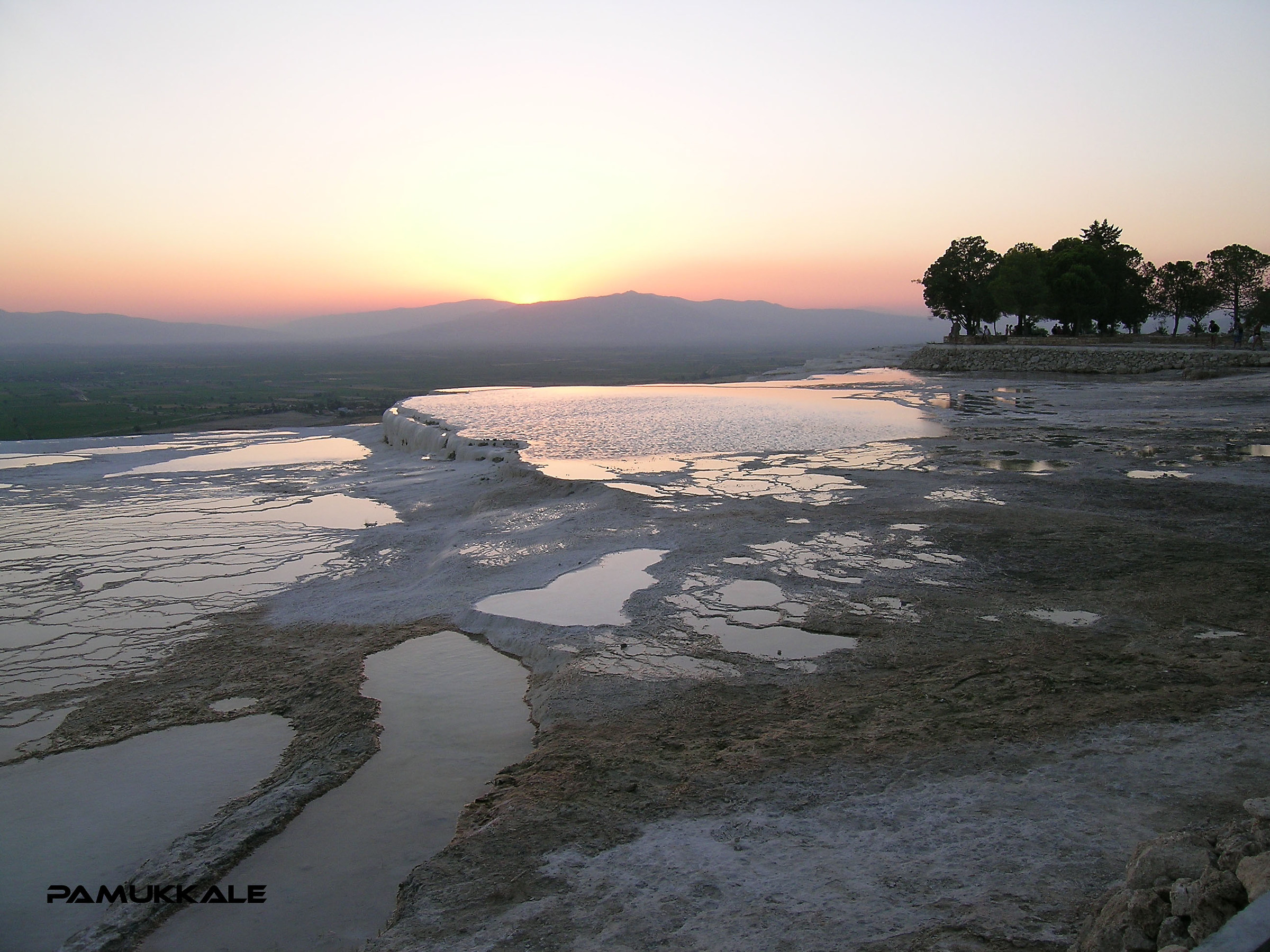 sunset in Pamukkale
