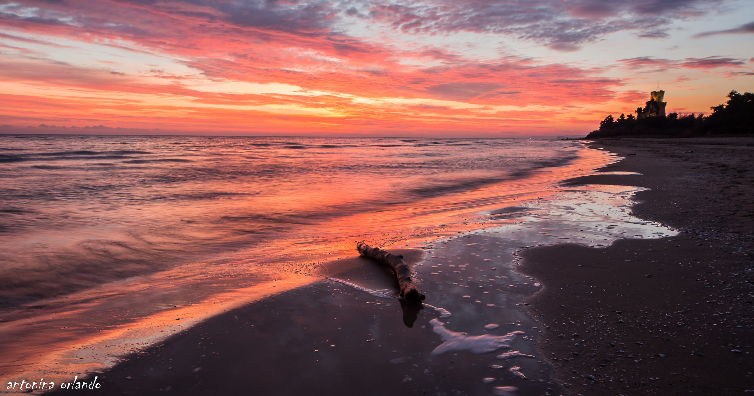 Incendio sul mare !!