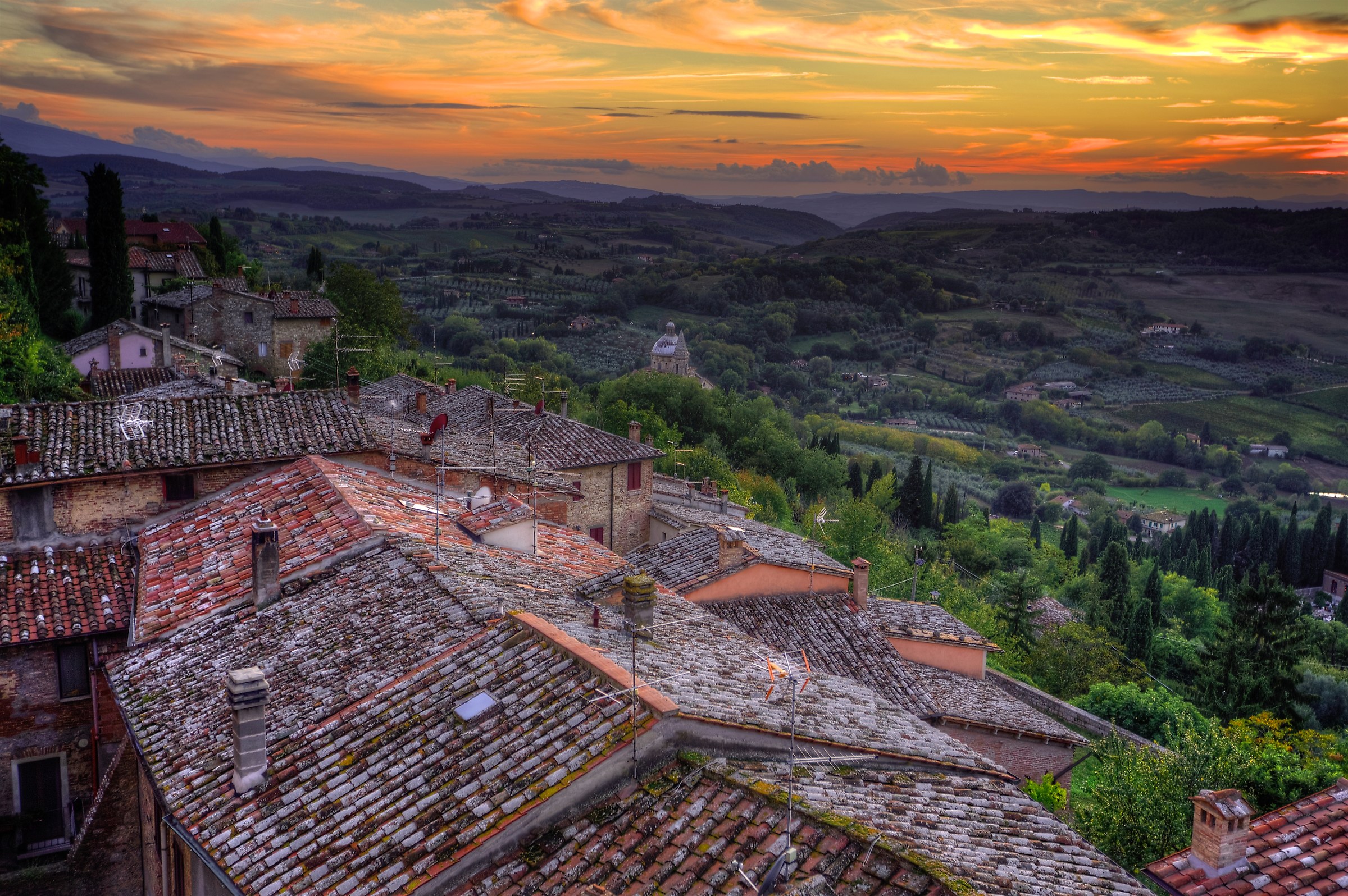 Sunset from Montepulciano