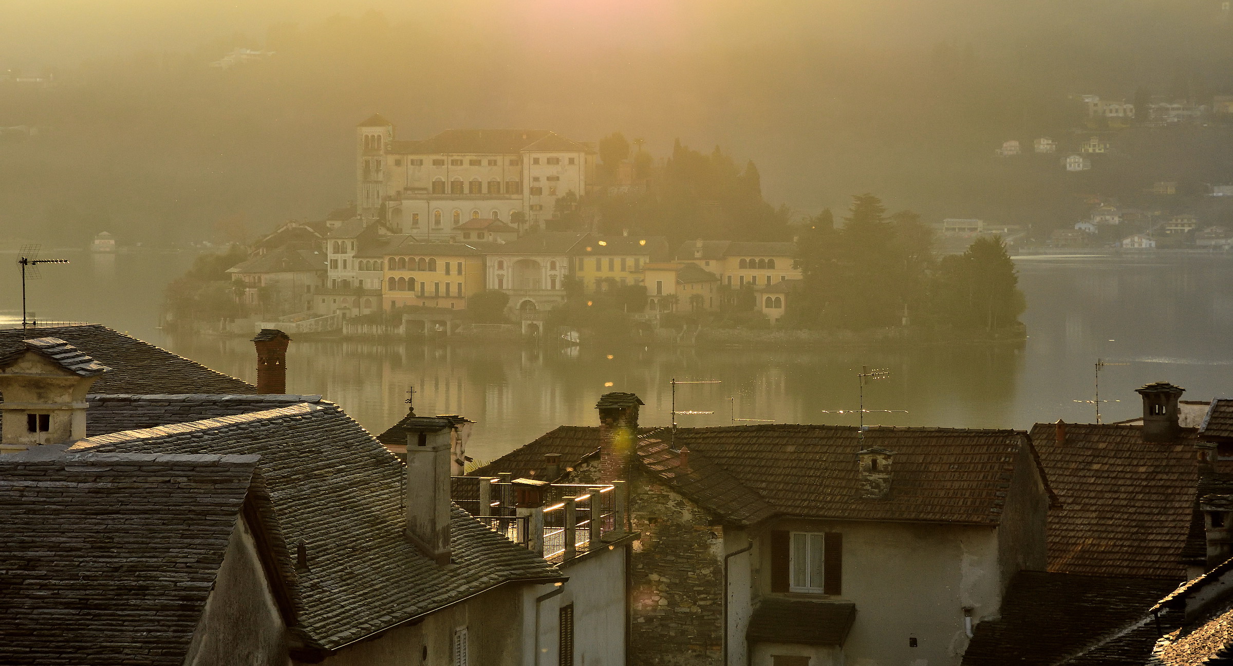 San Giulio island from Orta