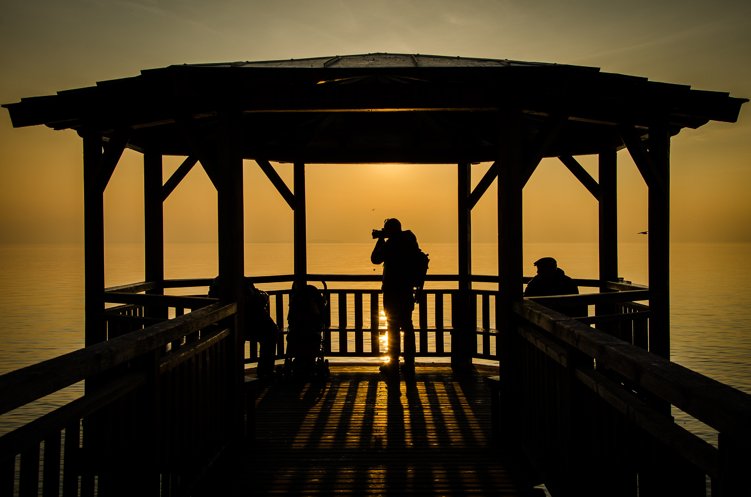 Strange shadows from the lake