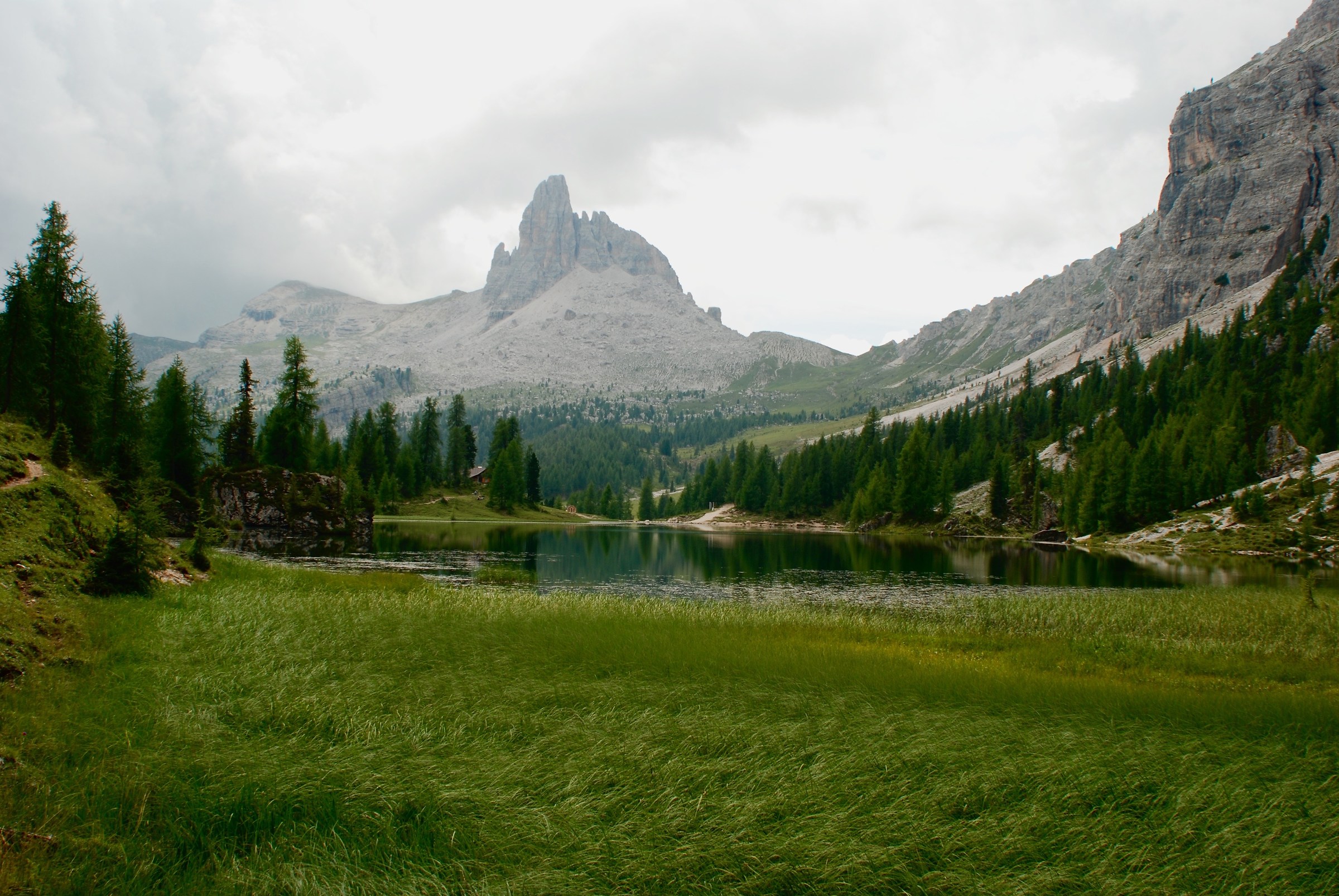 Storm approaching the Dolomites