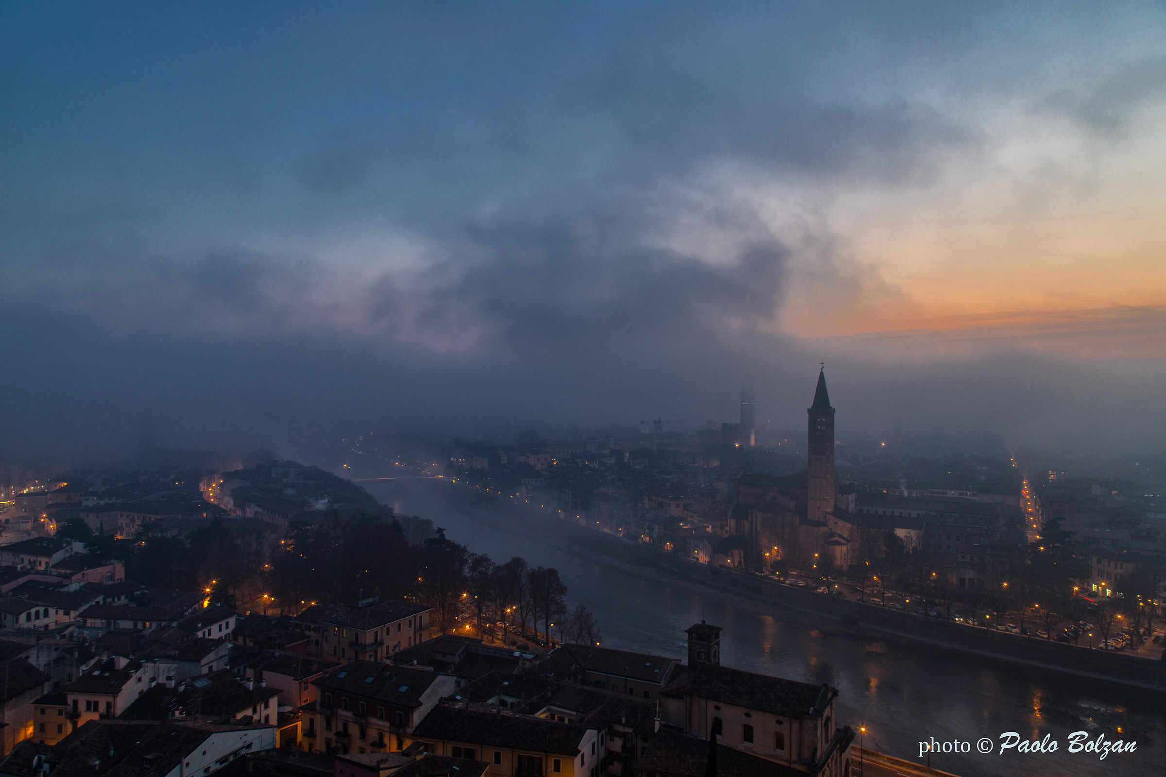 Verona al tramonto