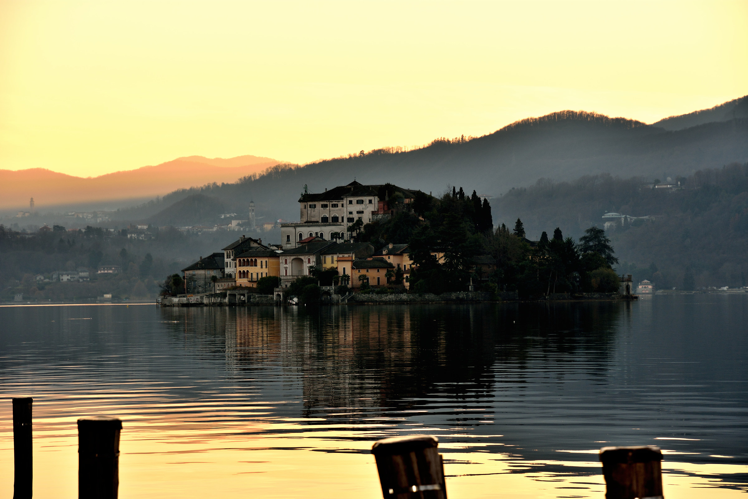 San Giulio island from Orta