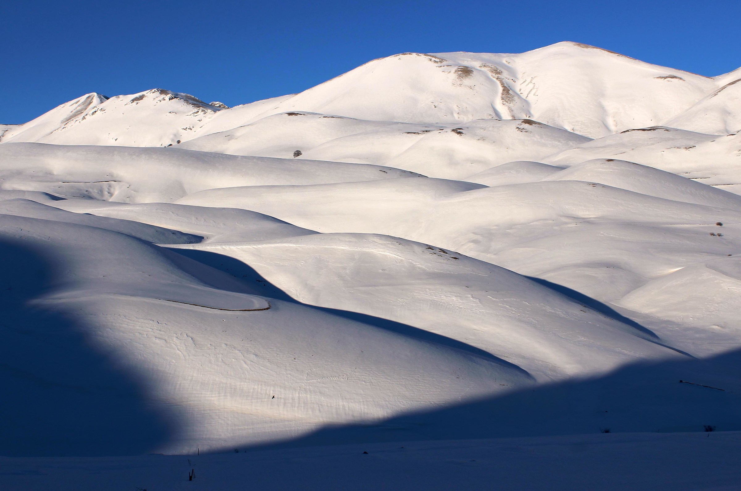 Snow like whipped cream