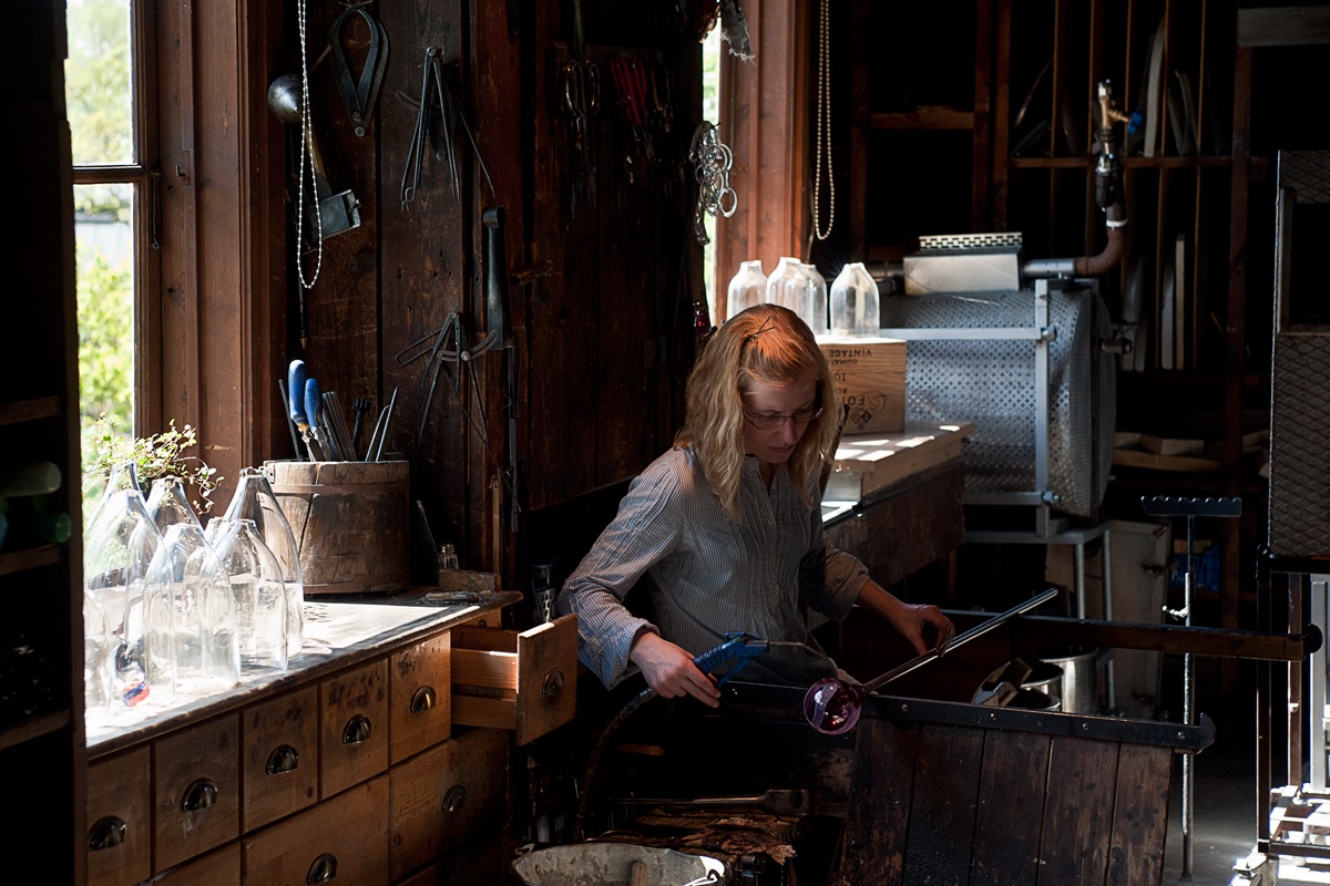 The workshop of glass