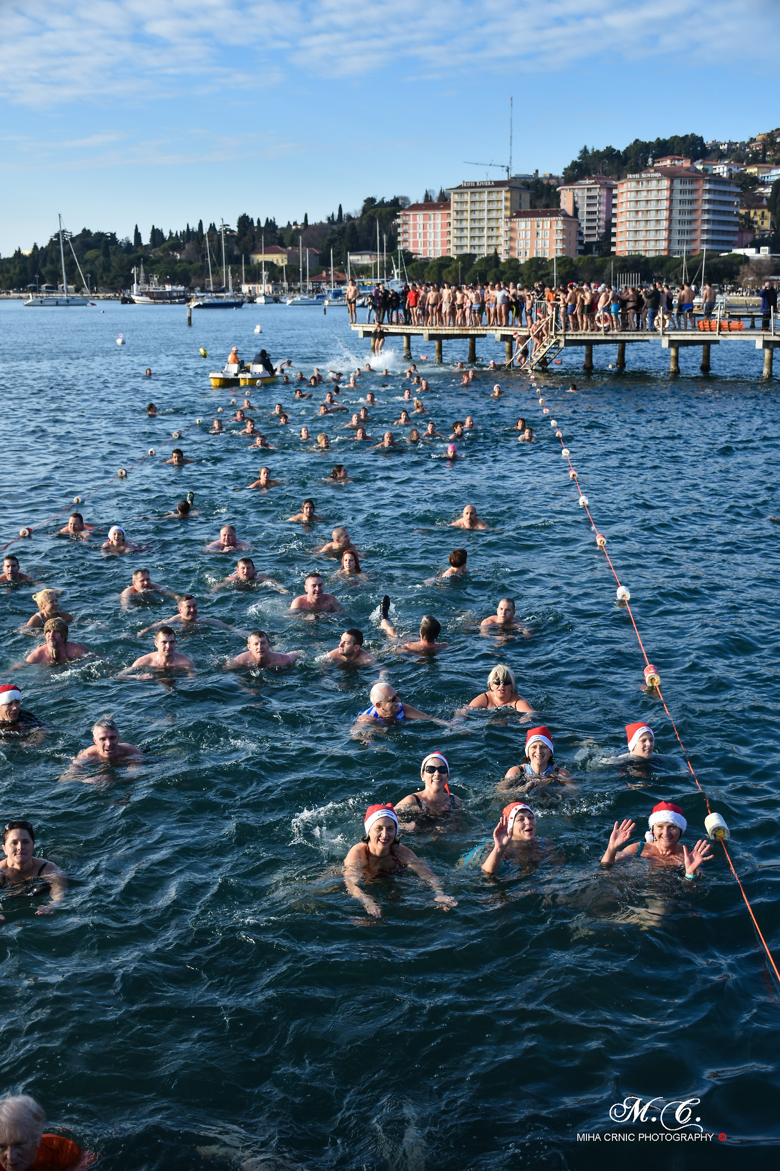 Salto di Capodanno in mare
