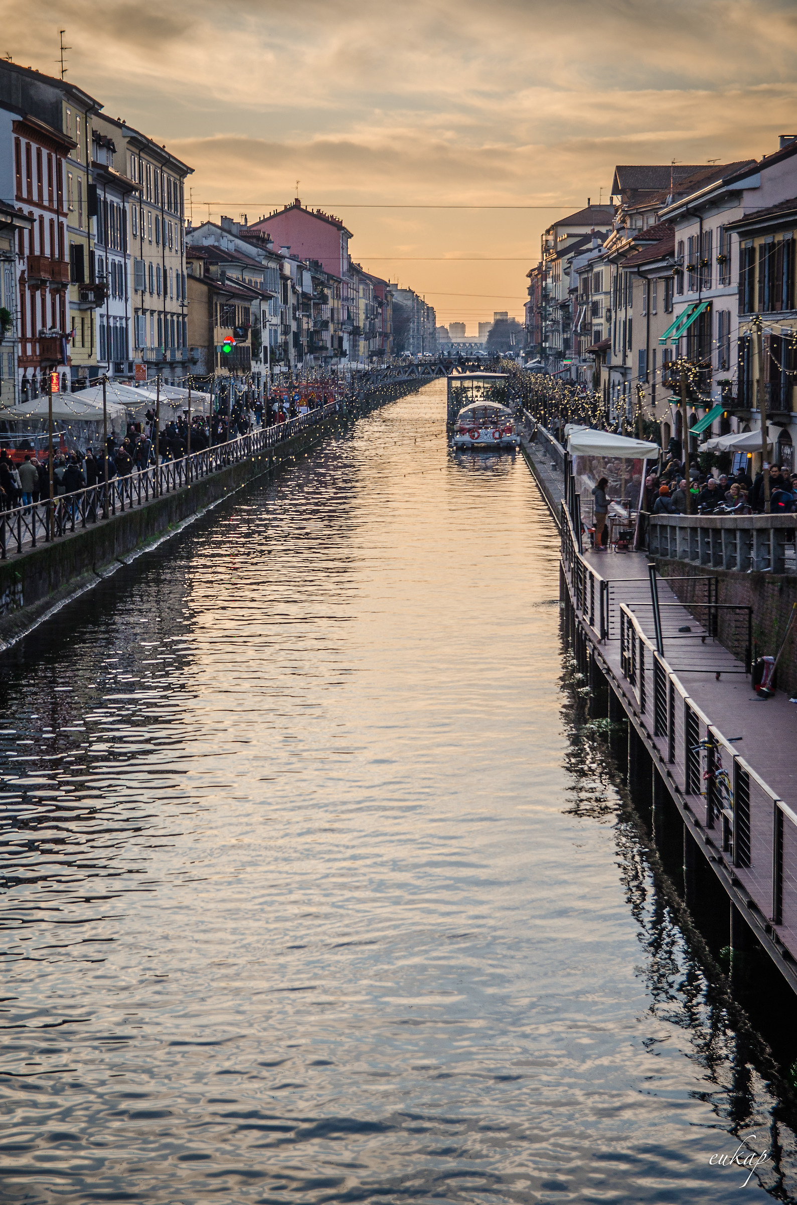 Naviglio al tramonto