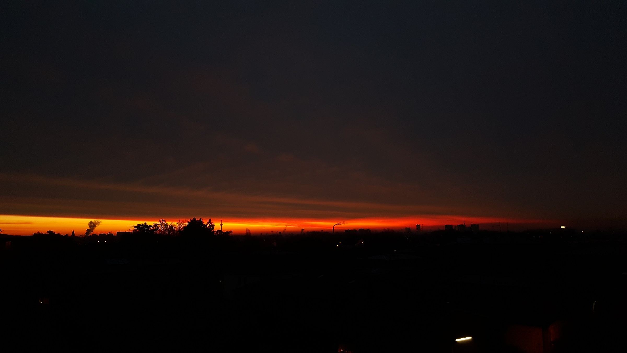 alba al volo prima di  scuola
