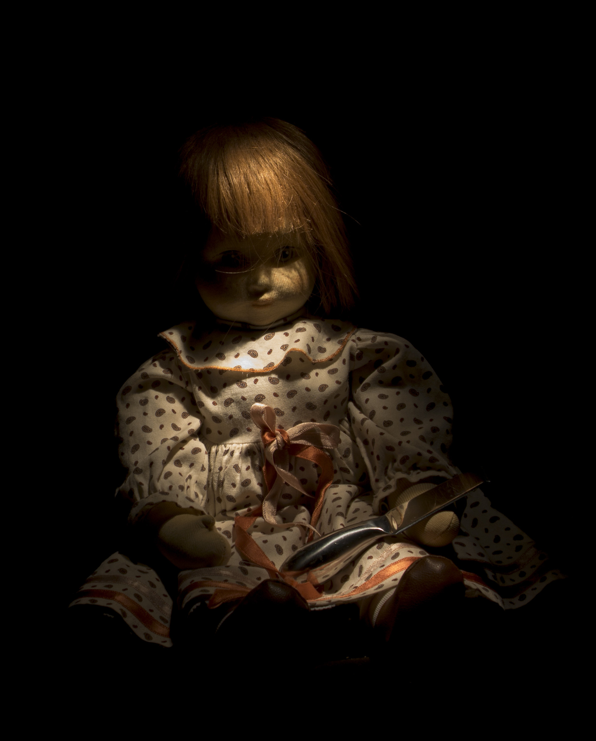 evidence of light painting-doll