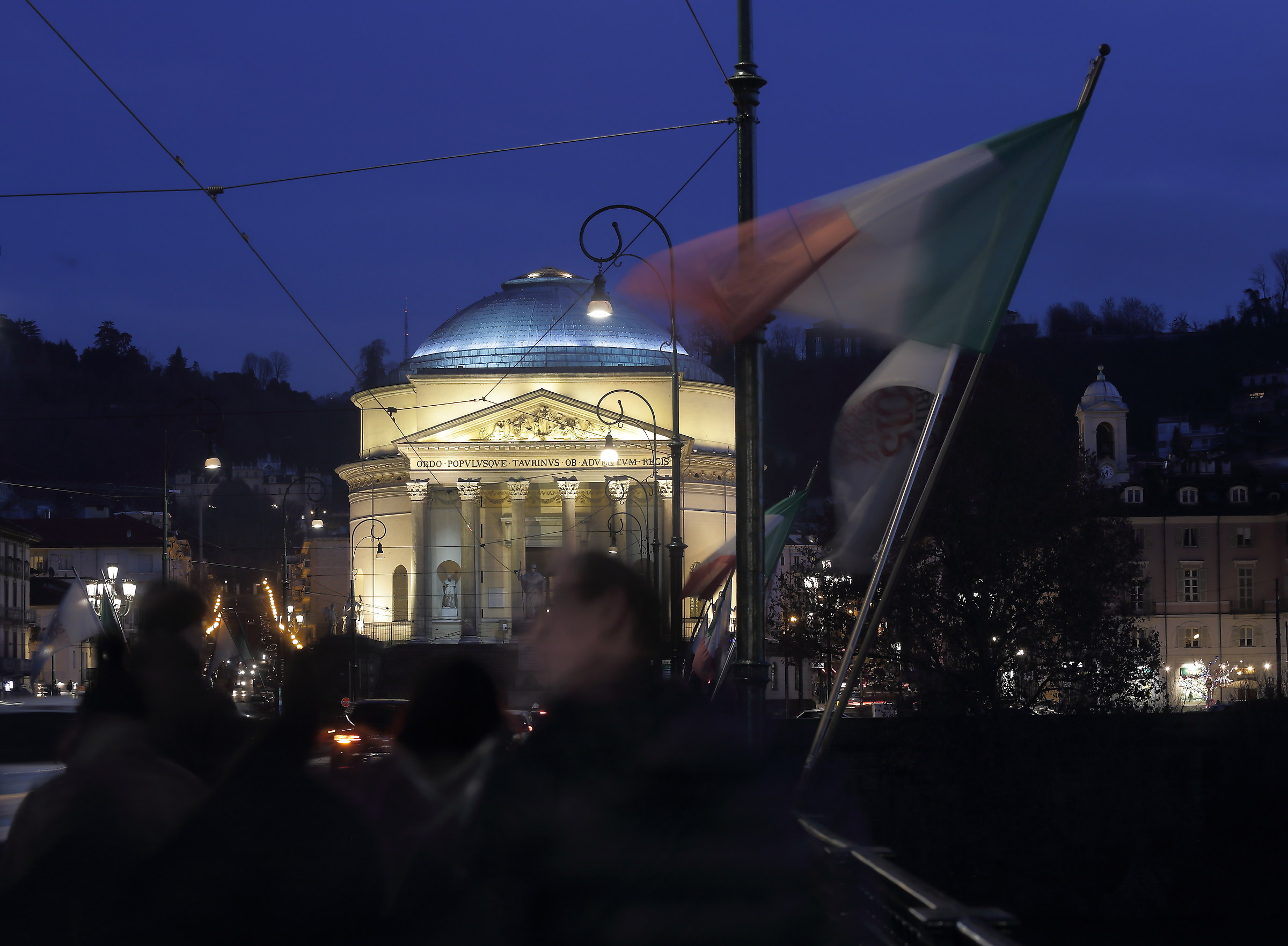 chiesa della gran madre all'ora blu ,torino