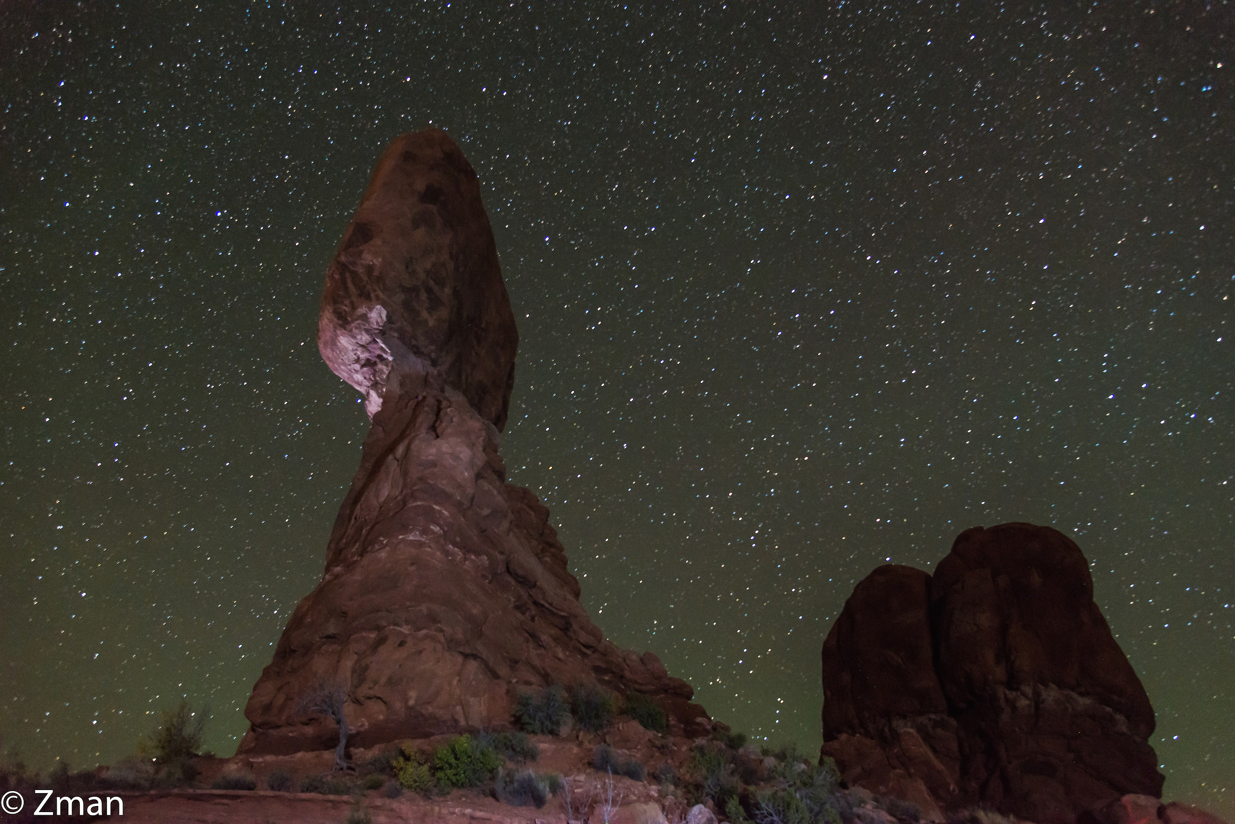 Balanced Rock and The Stars