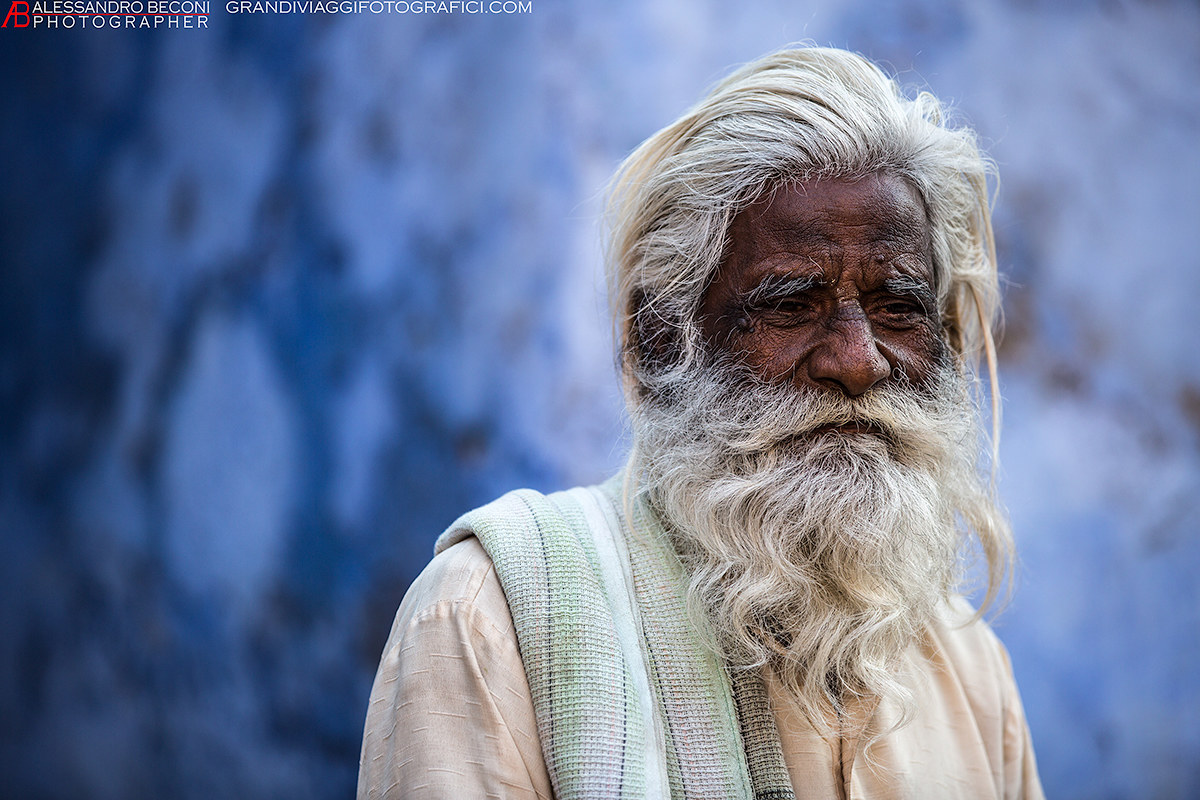 In the blue, painted blue ......