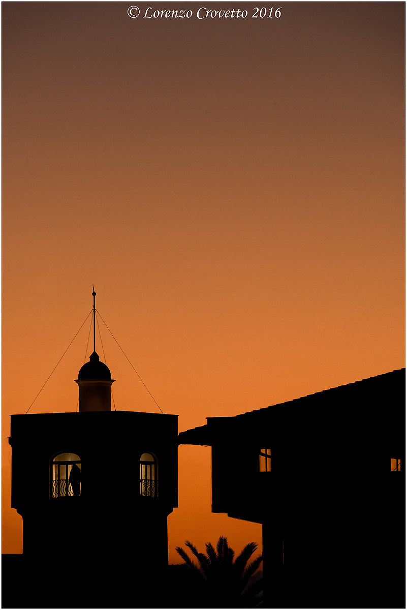Ligurian Windows at Sunset