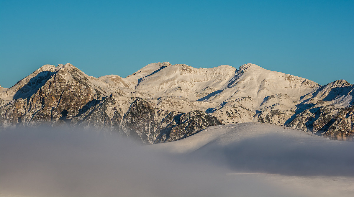 The Carega above the clouds