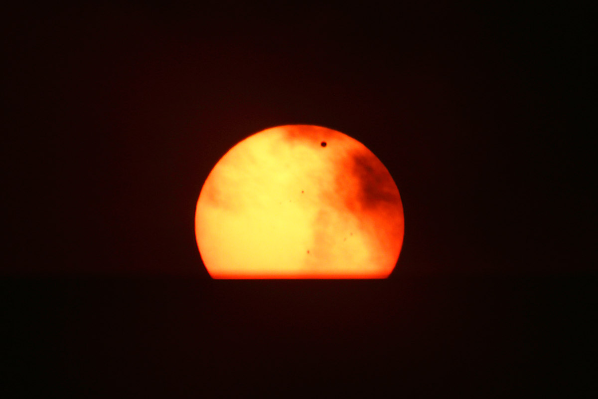 Transit of Venus across the Sun