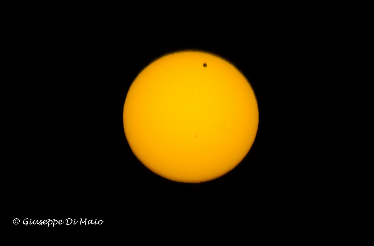Venus across the sun
