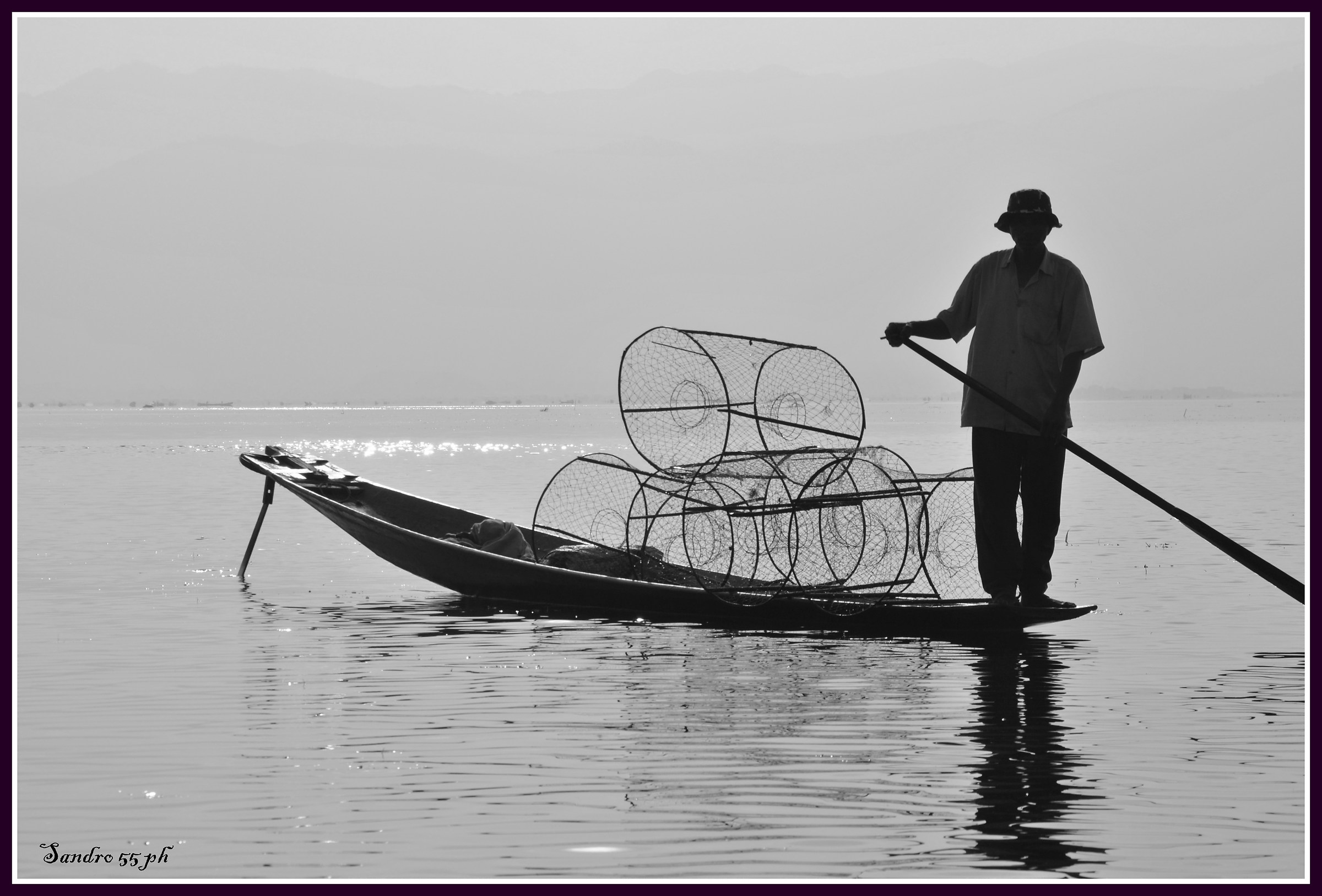 Pescatore sul lago Inle