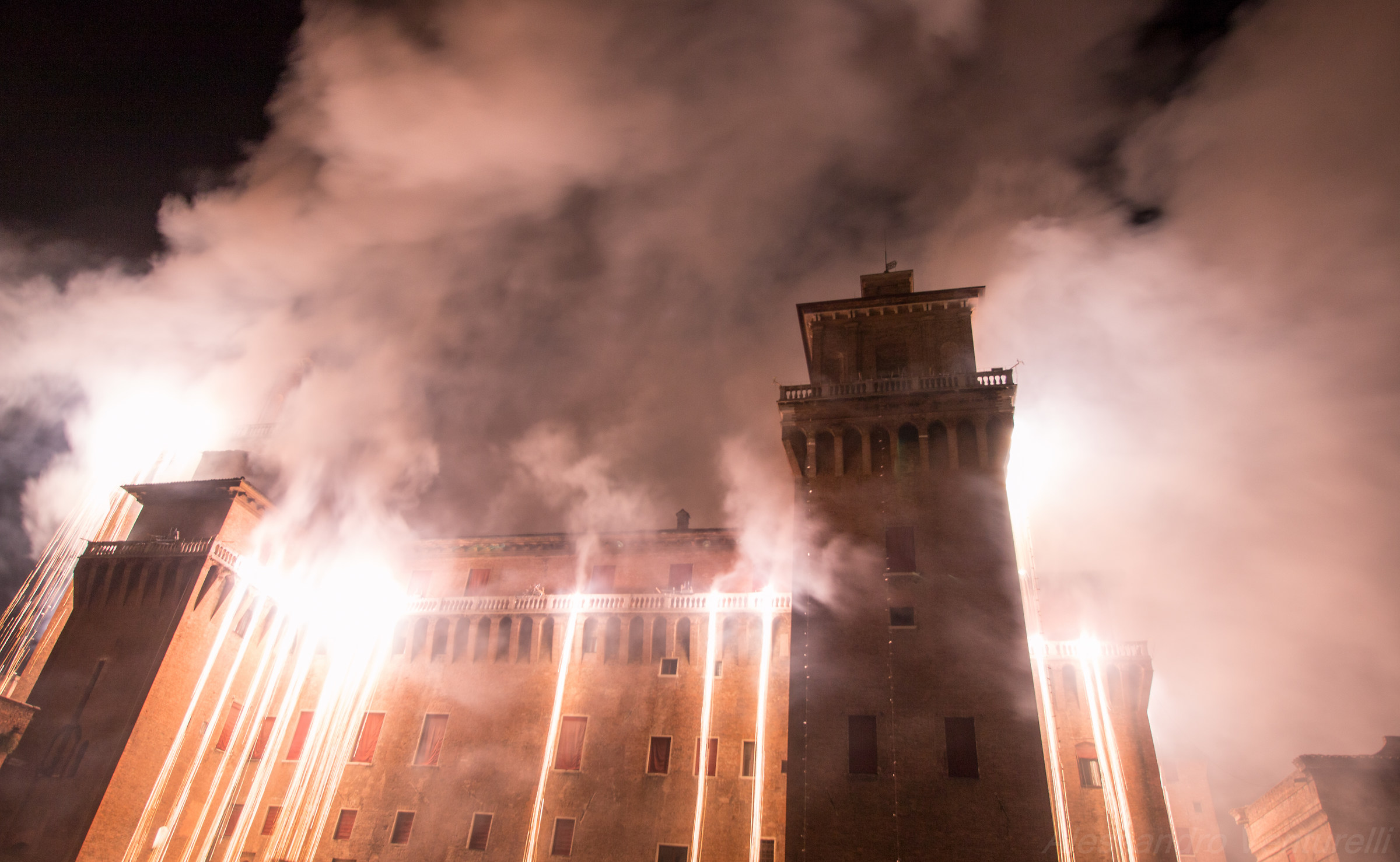 Este castle fire