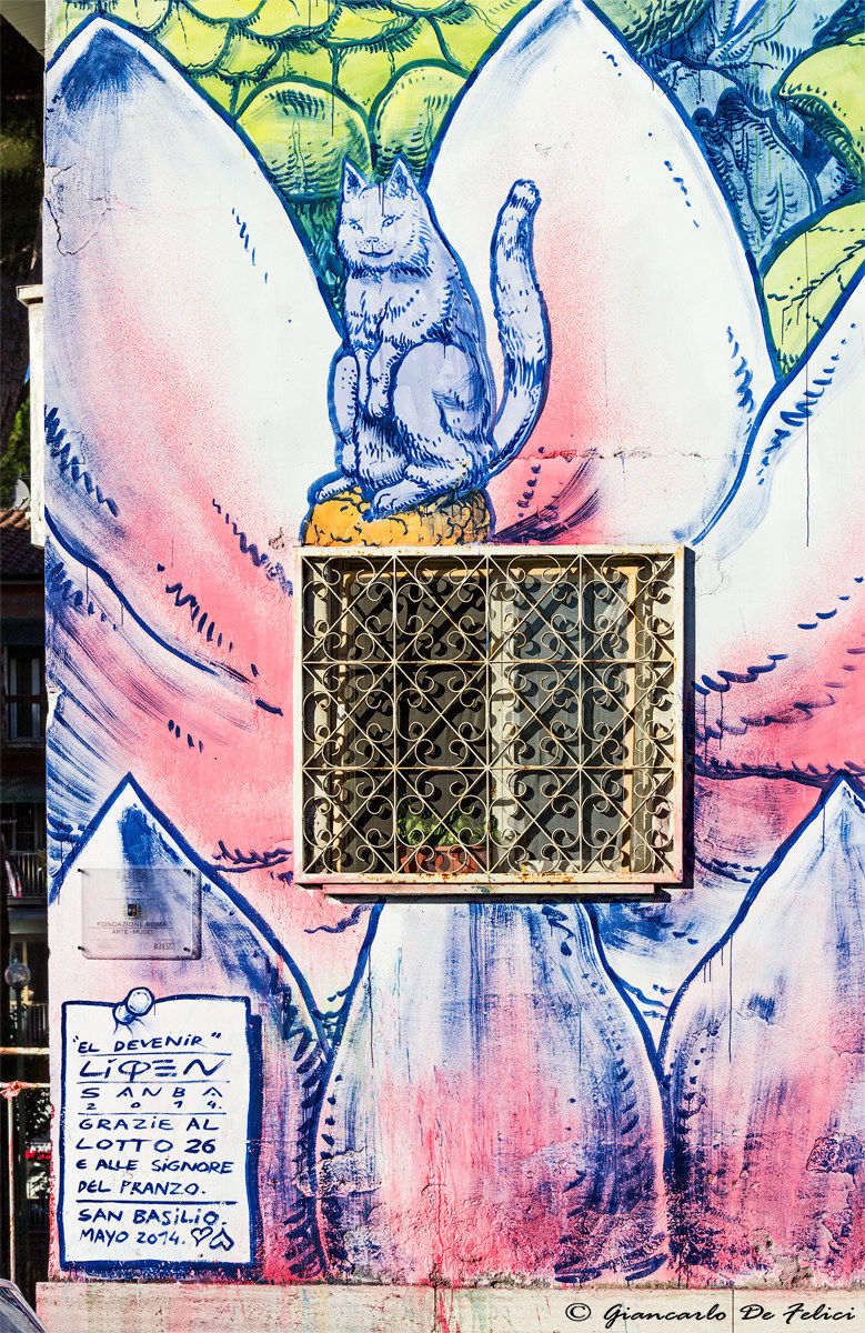 Murales: El Devenir - Artista: Liquen - Dettaglio