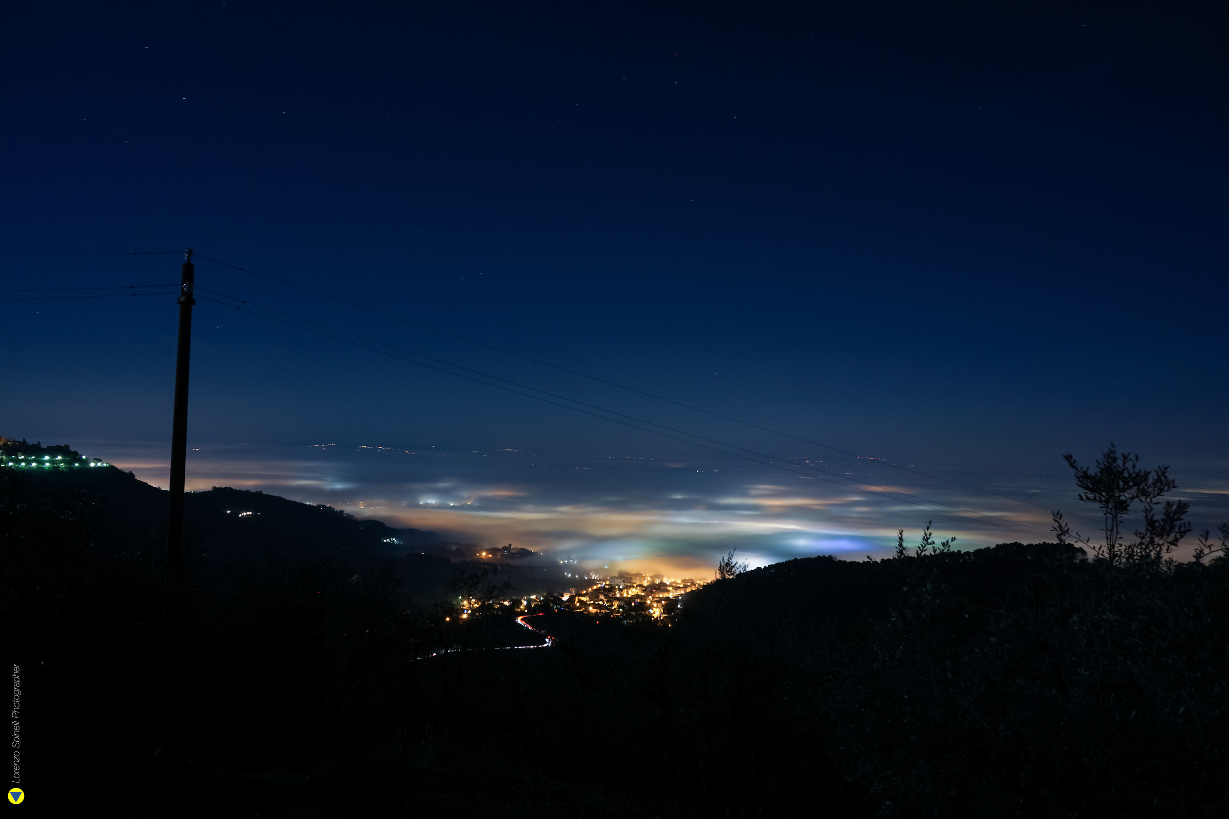 The fog in the night