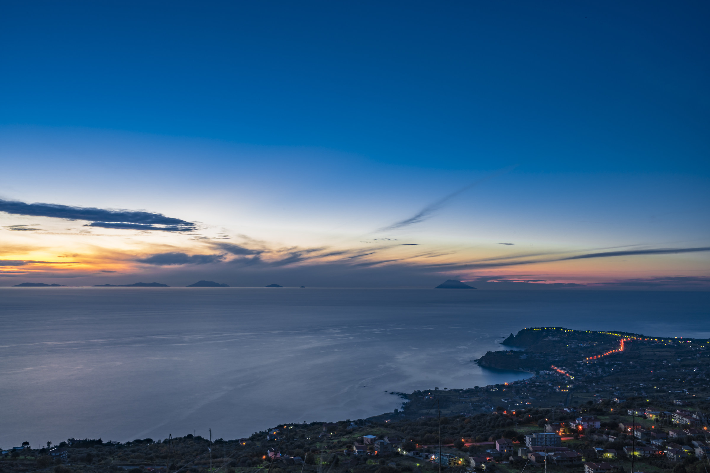View Capo Vaticano + Aeolian Islands