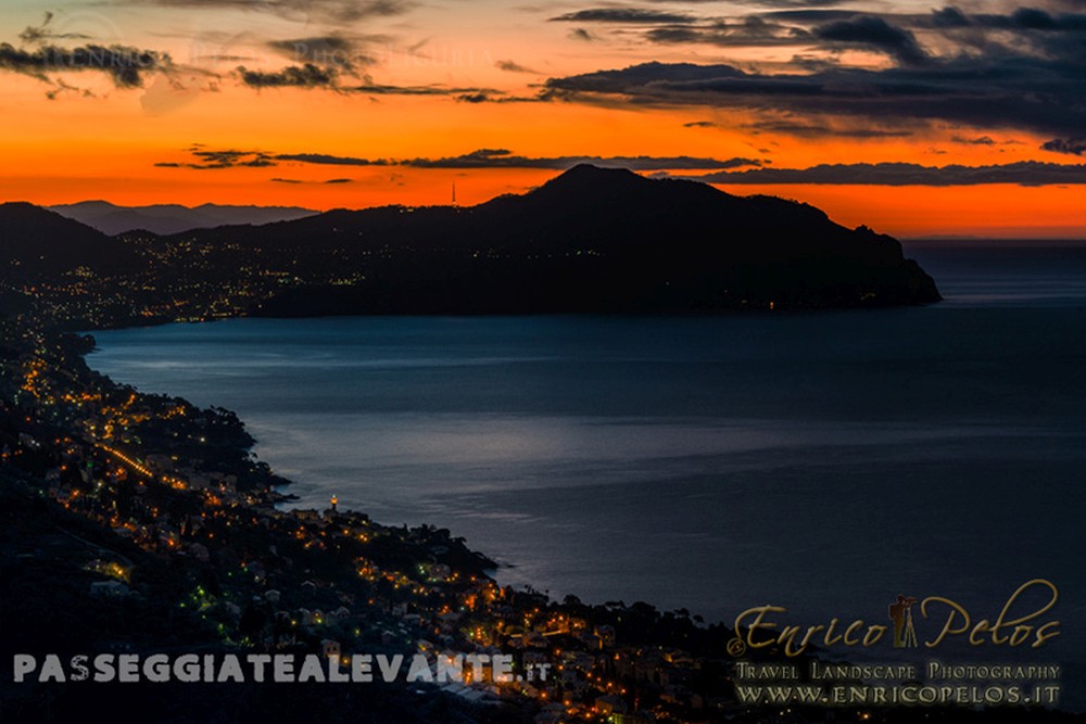 alba sul promontorio portofino