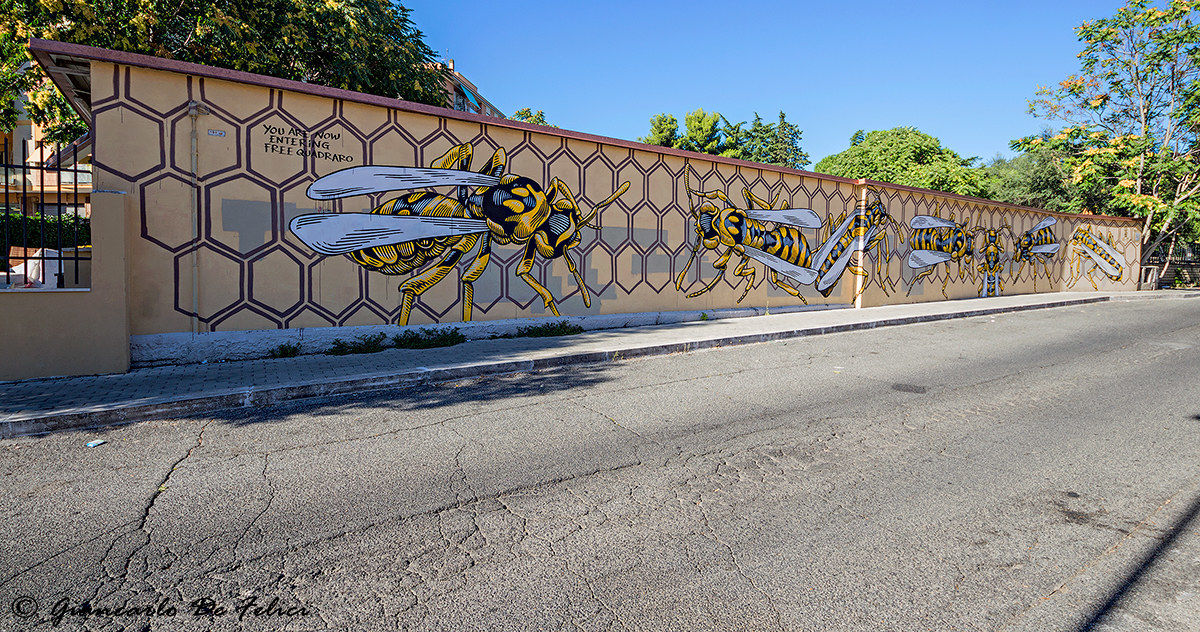Murals: Wasps Nest - Artist: Lucamaleonte