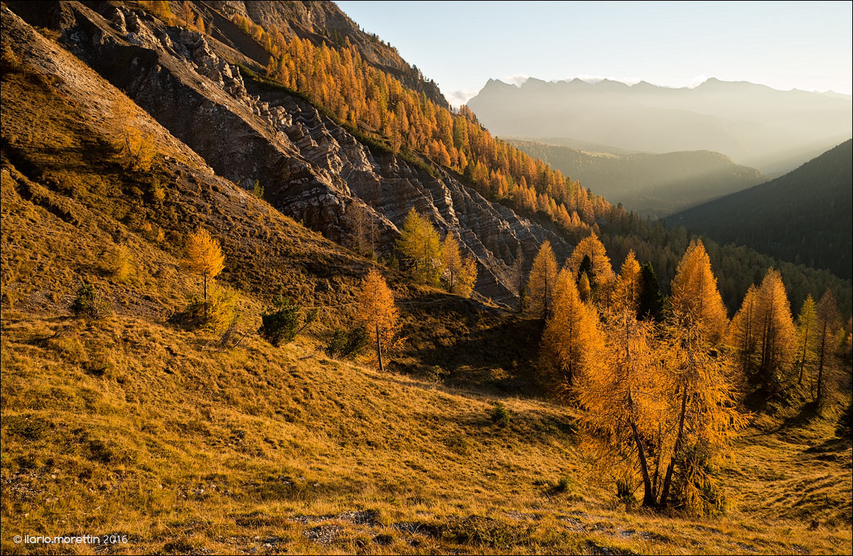 Sunset from Passo Valles