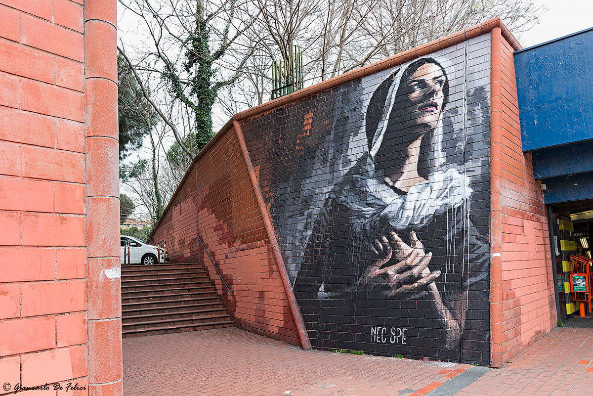 Murales: Nec spe nec metu ? Artista: Gomez