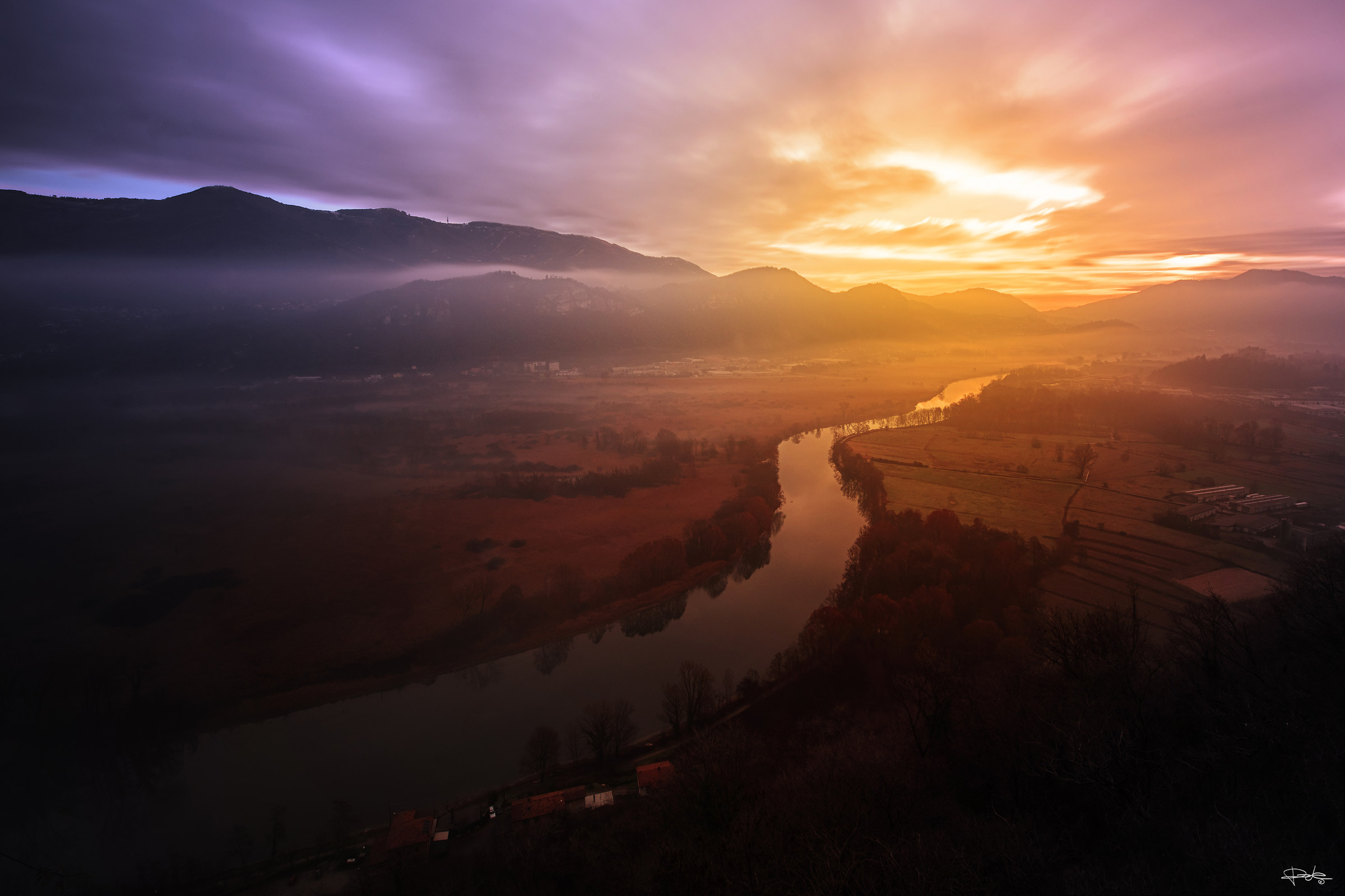 dall'alto dell' Adda