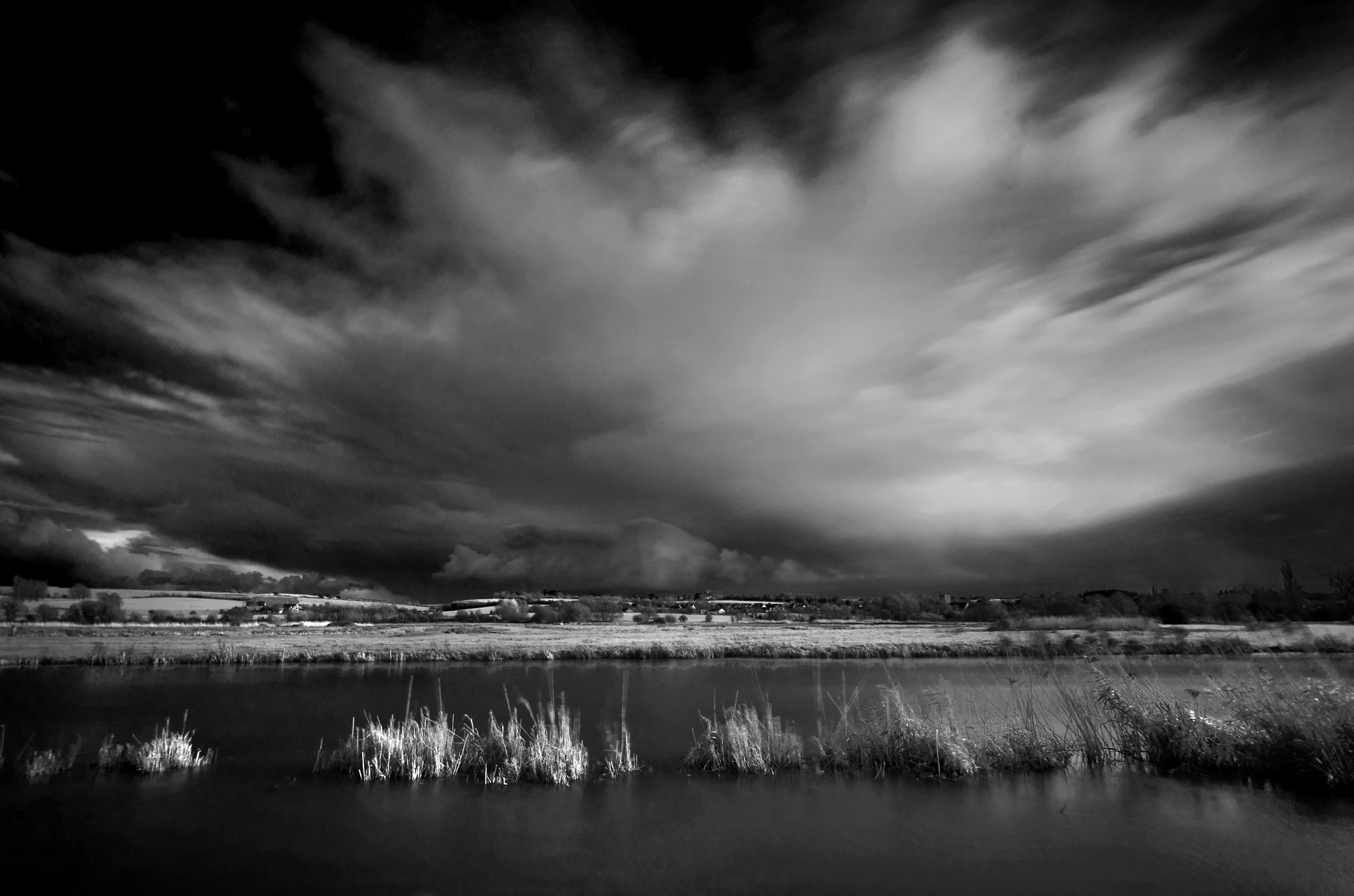 Cloudbursting... (over the flooded River Avon)