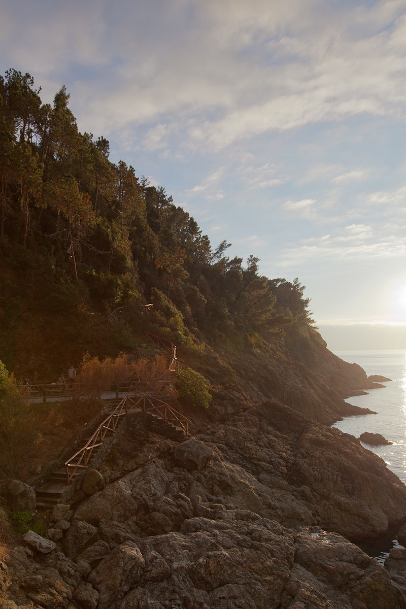 In a pleasant afternoon