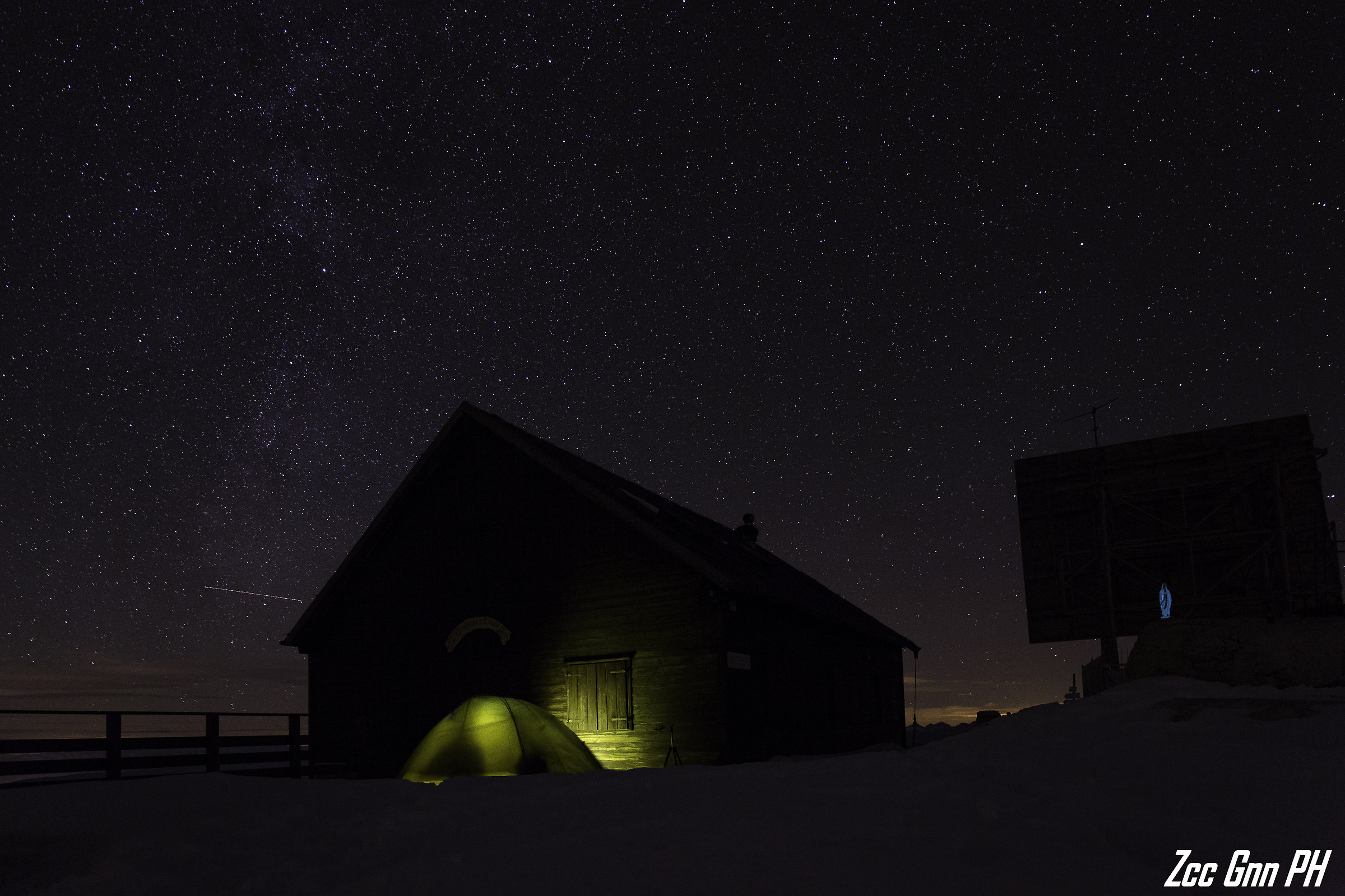 Night of stars on Piz Boe