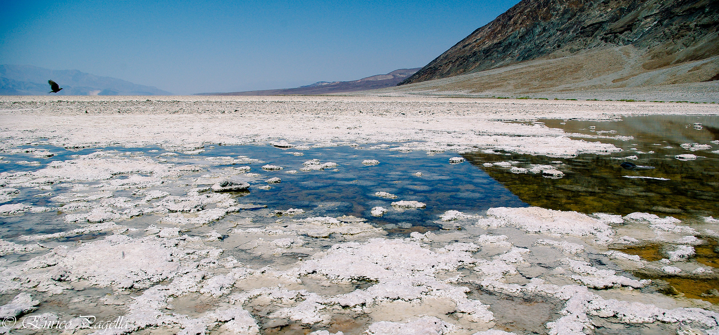 on the bottom of Death Valley