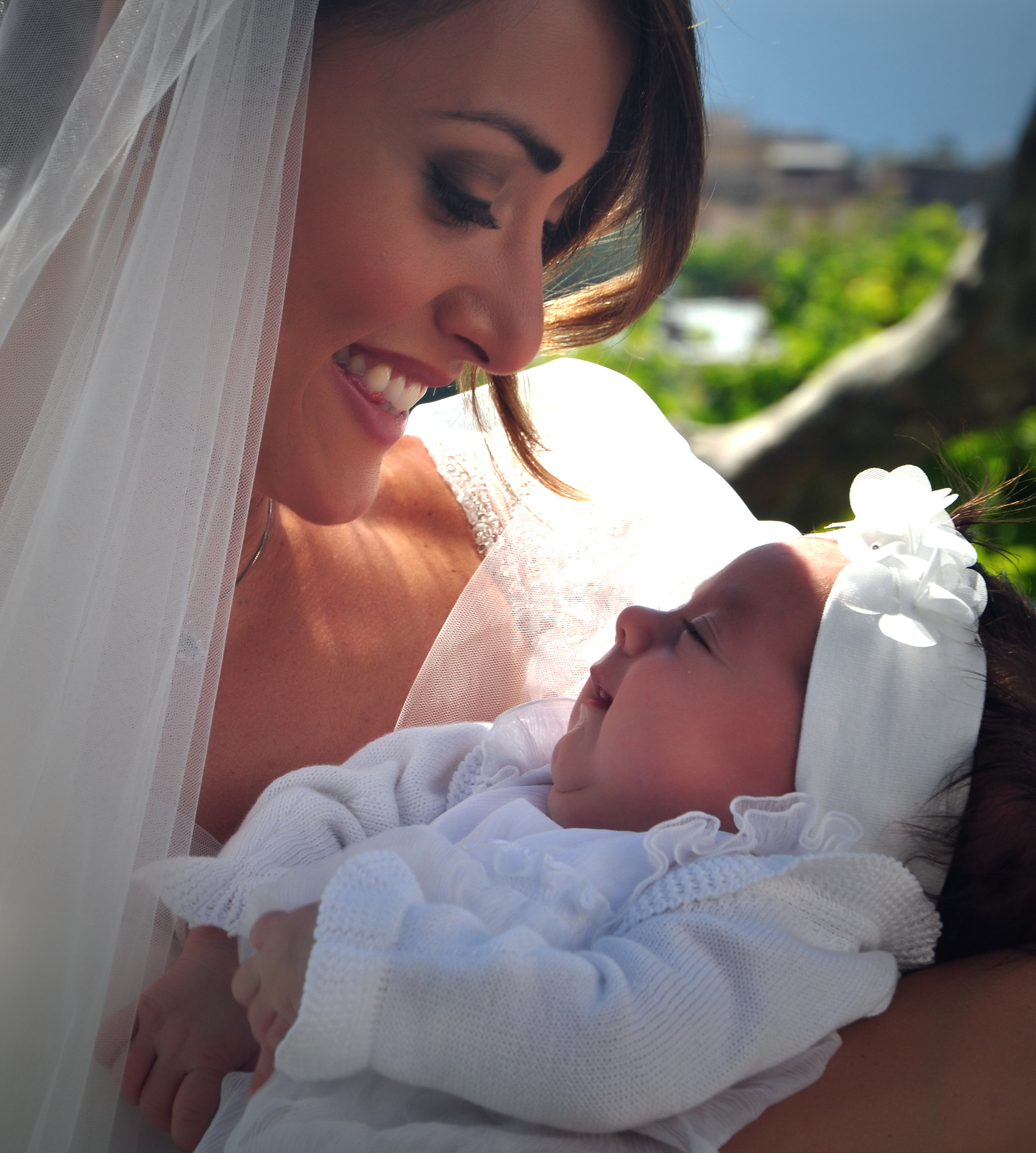 The bride and the child