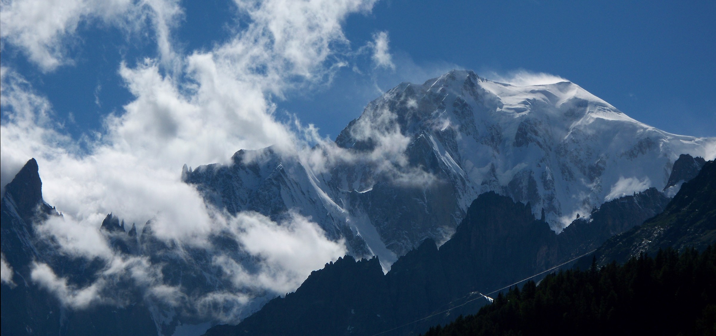 Mont Blanc from Val Ferret