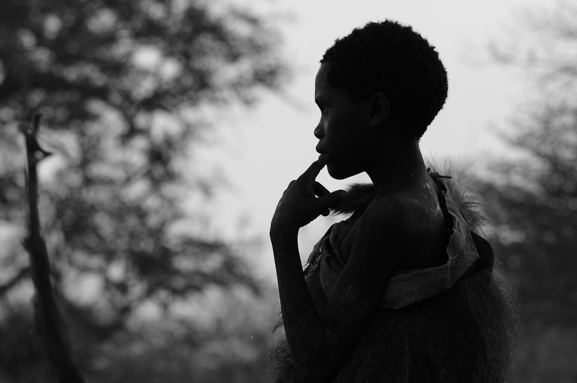 The thoughtful young