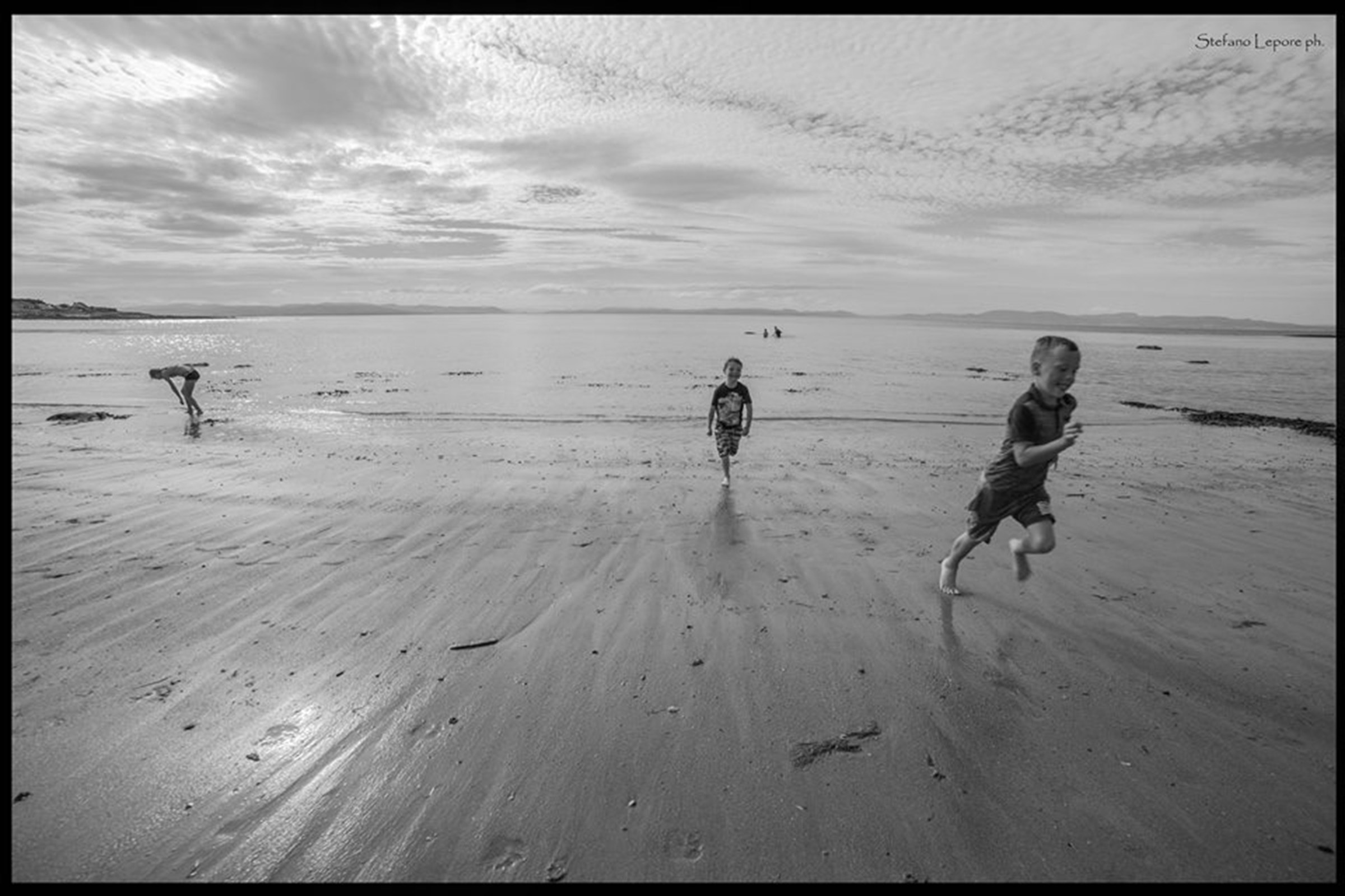 children's game in Portmahomack