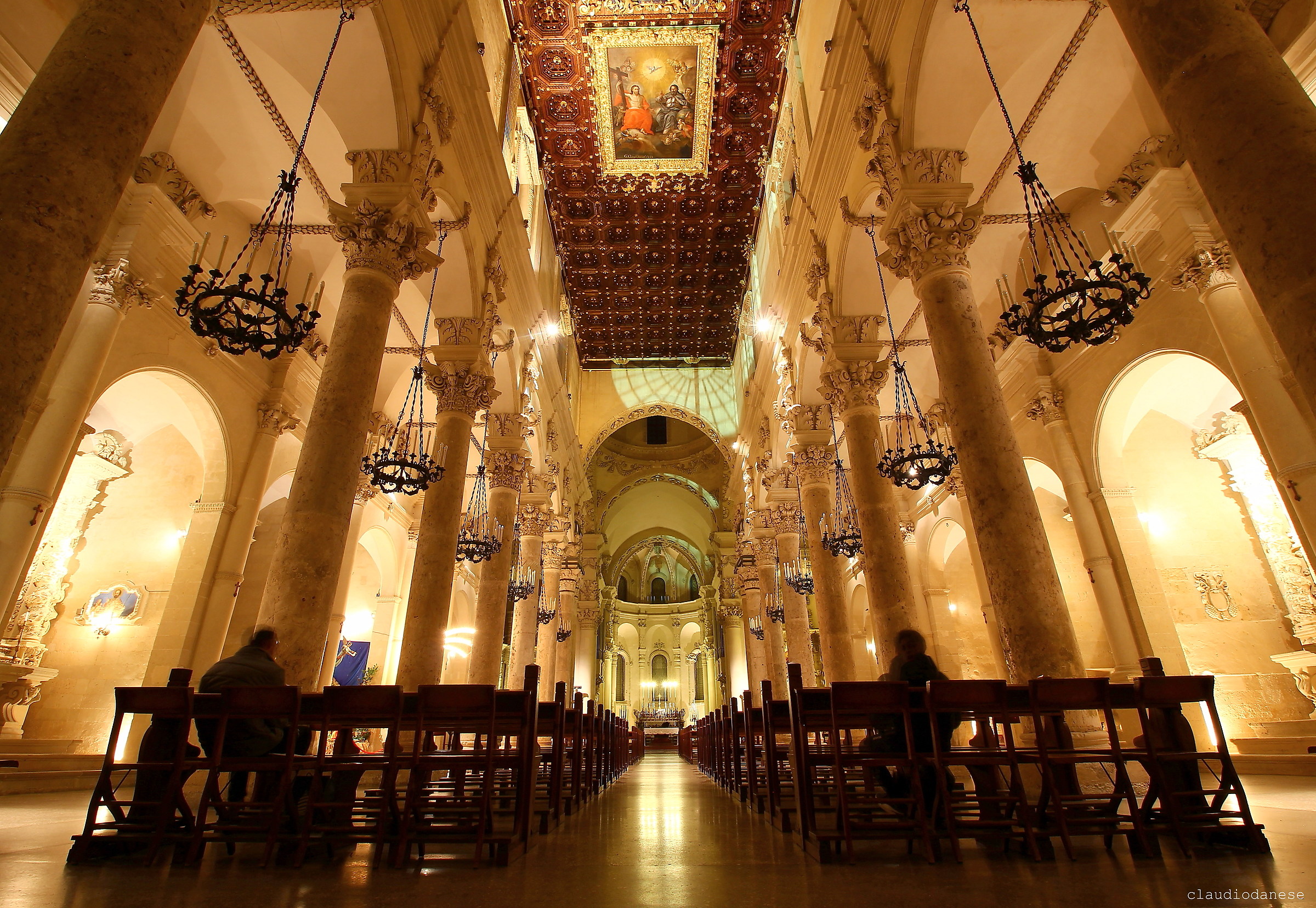 Inside the Basilica of Santa Croce