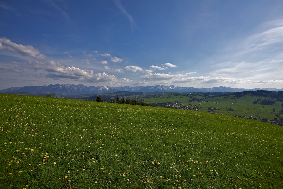 Vista dal Litwinka per Tatry montagna