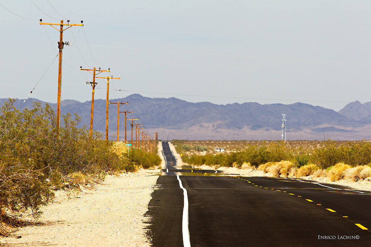 Hot desert road
