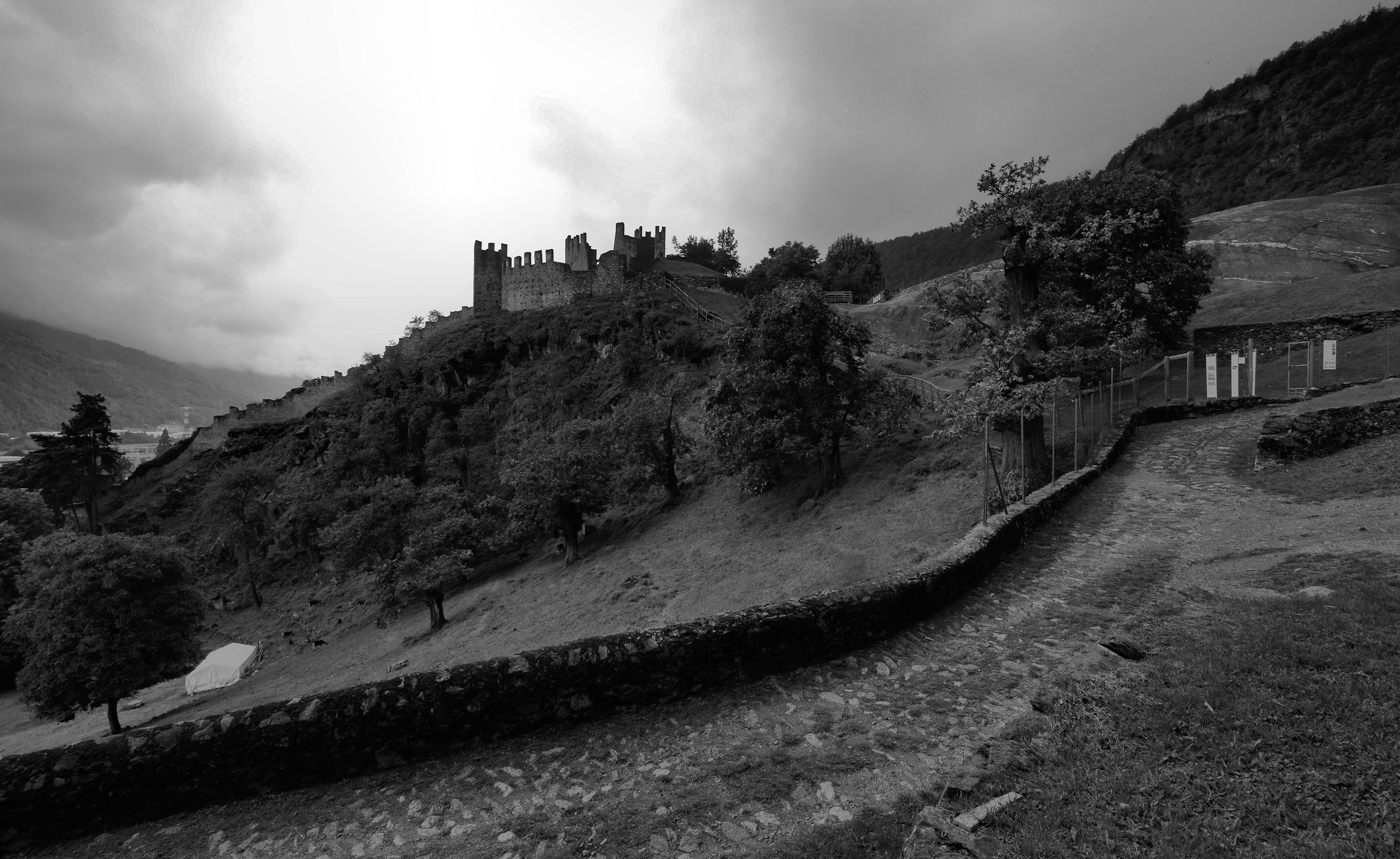 Strange lights at the castle