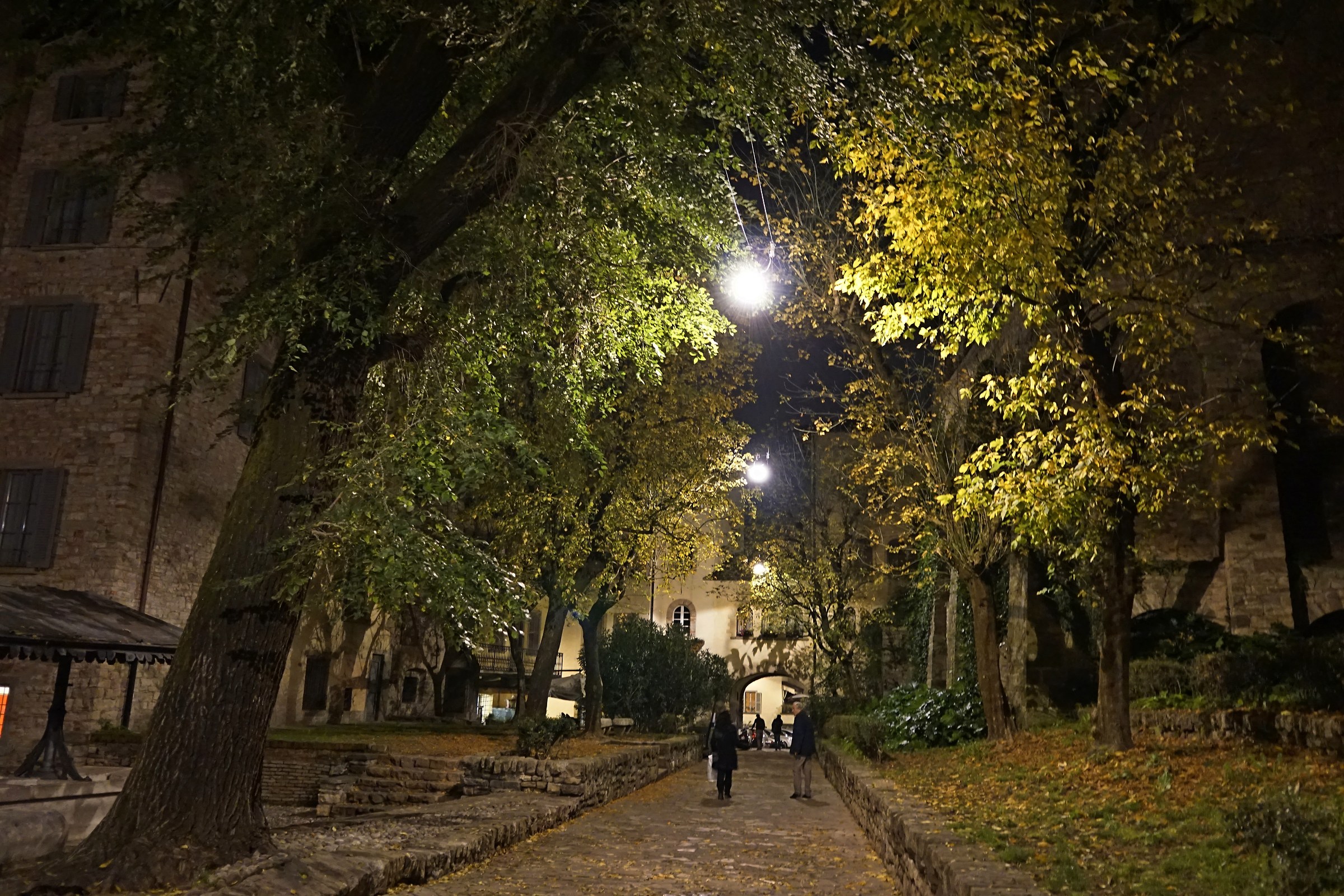 Passeggiata notturna a Bergamo Alta