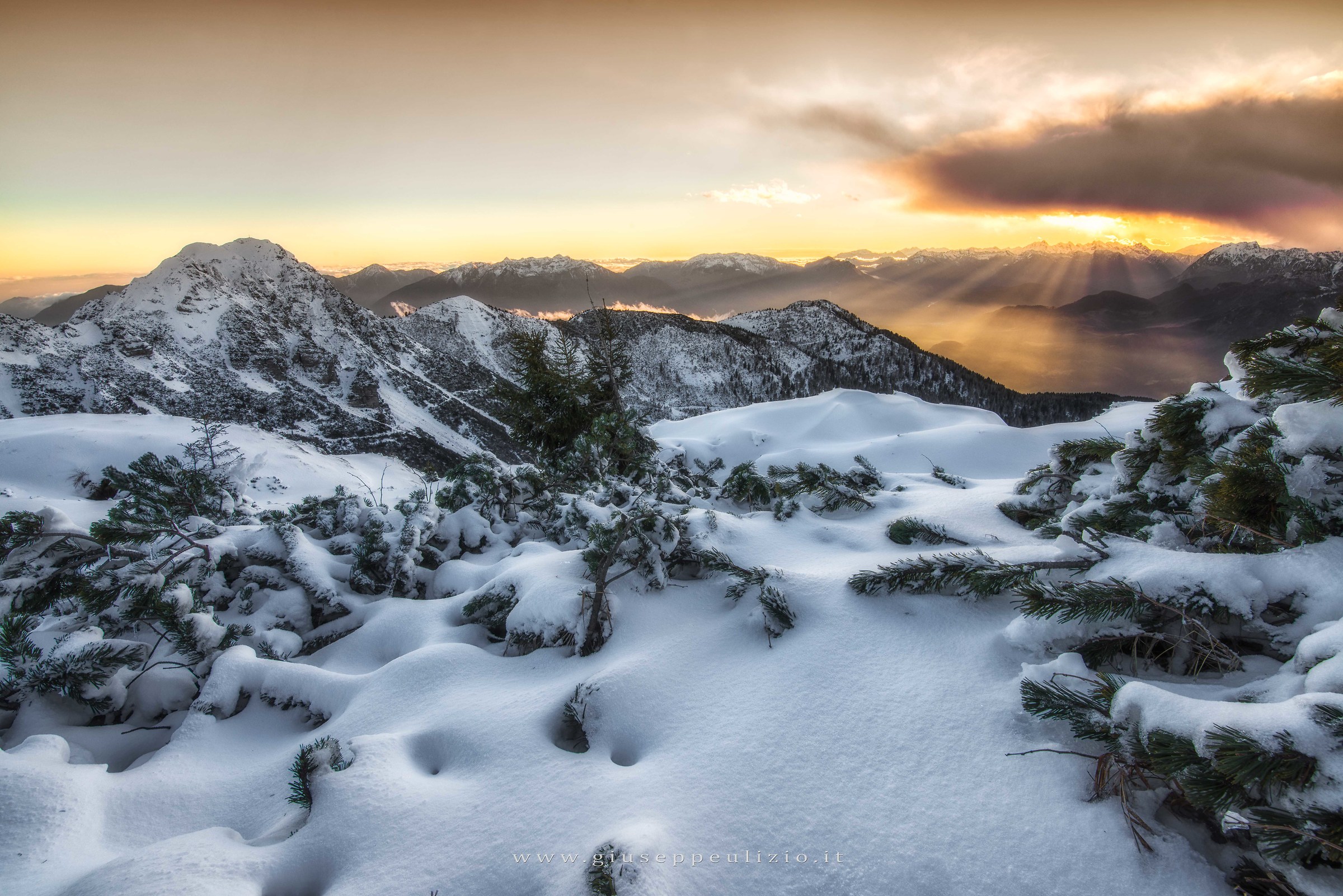 Sunset on Mount Arvenis