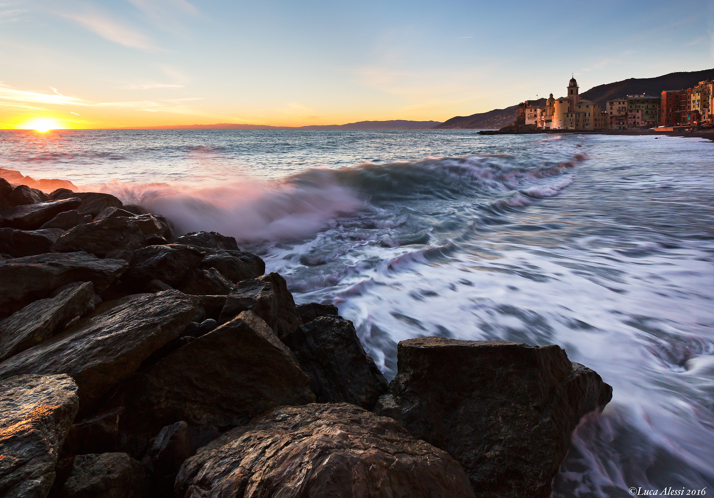 Sunset in Camogli
