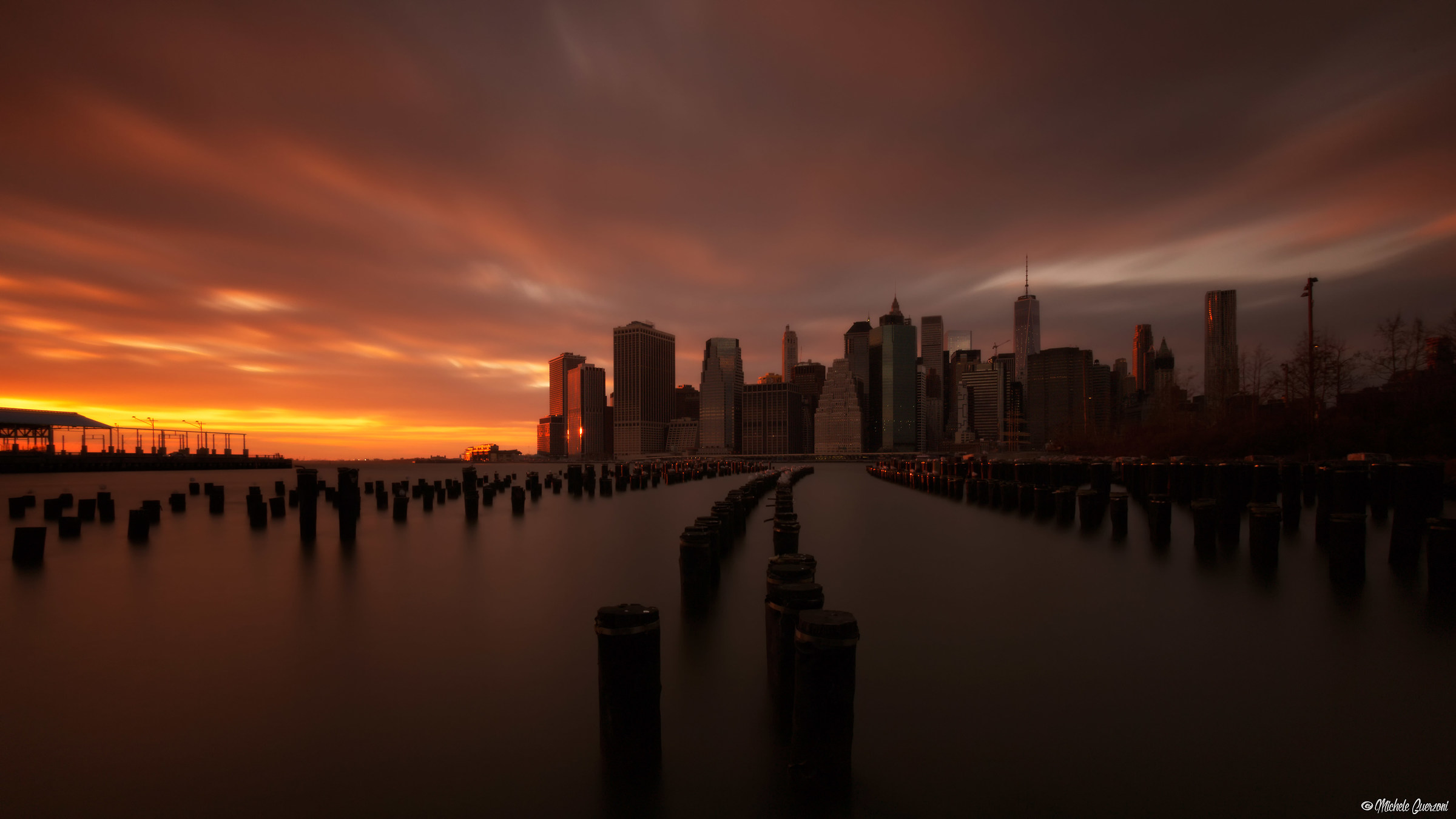 Downtown Manhattan fiery - 2