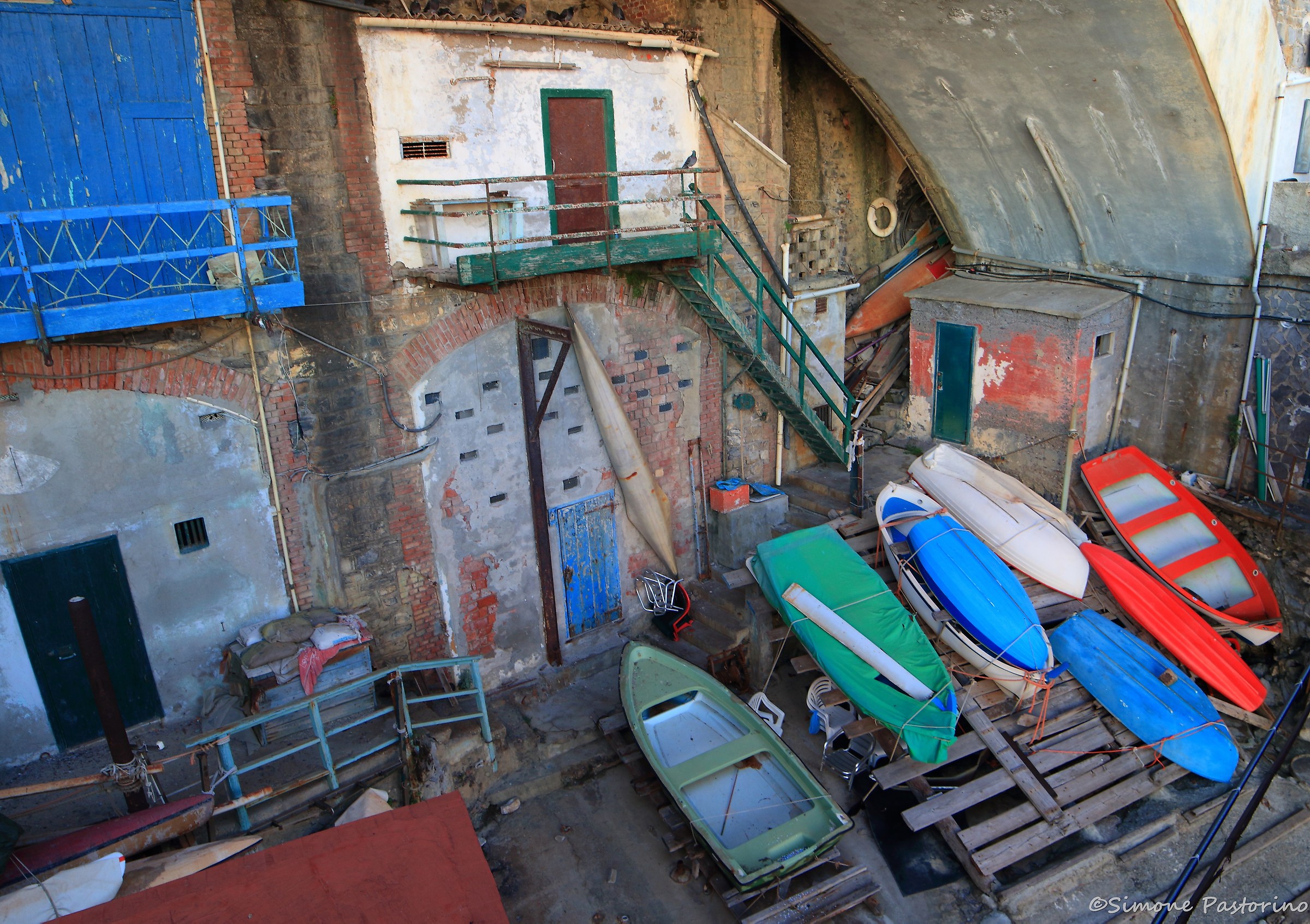 Marina deki fishermen-Genova Nervi