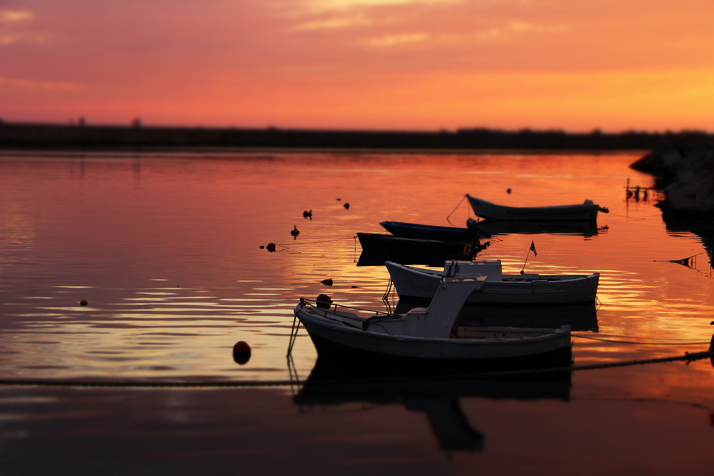 Sunset port of Sciacca