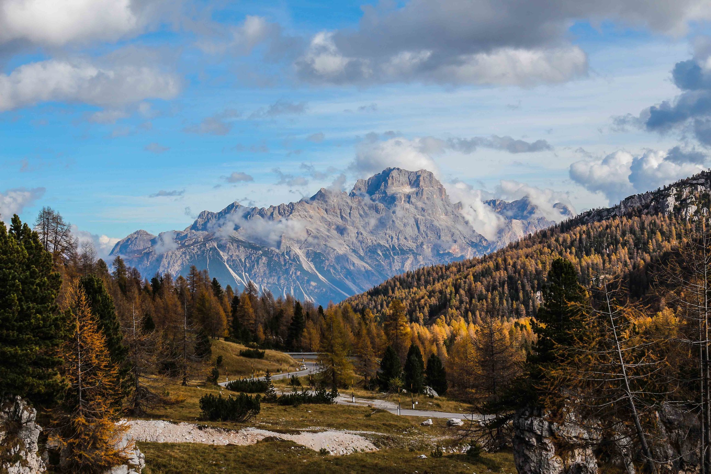 At the foot of the Lagazuoi